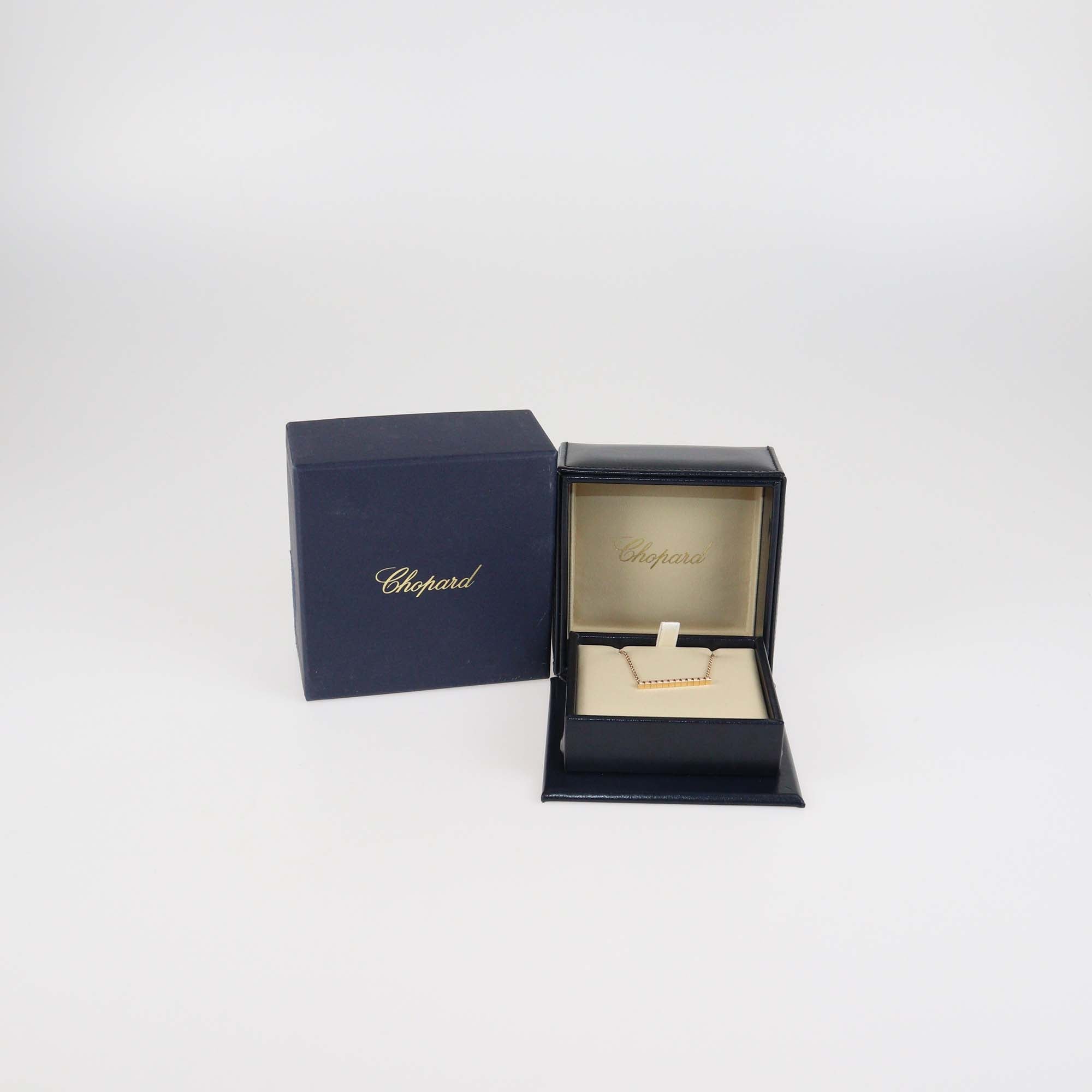 Chopard Ethical 18K Rose Gold Diamond Ice Cube Necklace