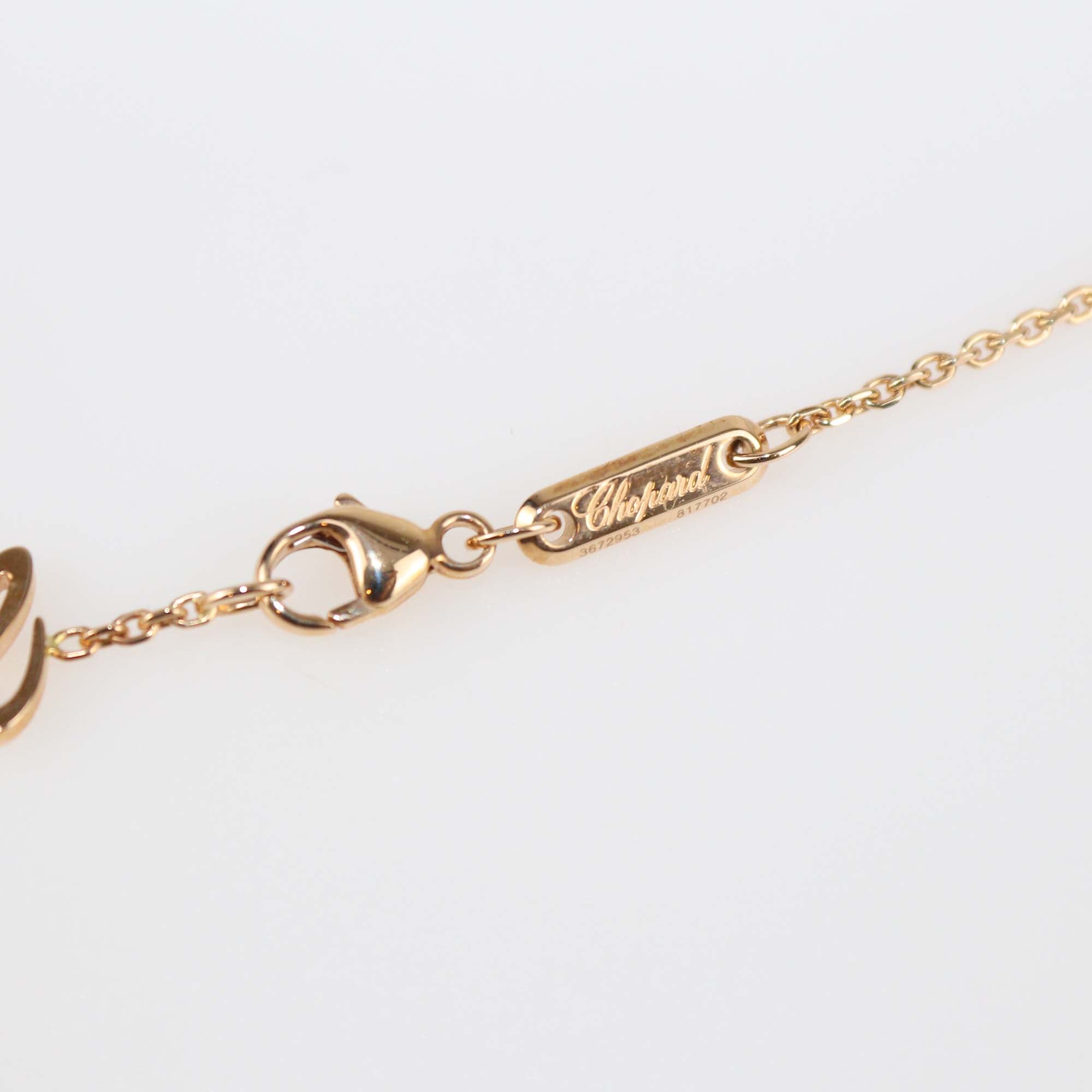 Chopard Ethical 18K Rose Gold Diamond Ice Cube Necklace