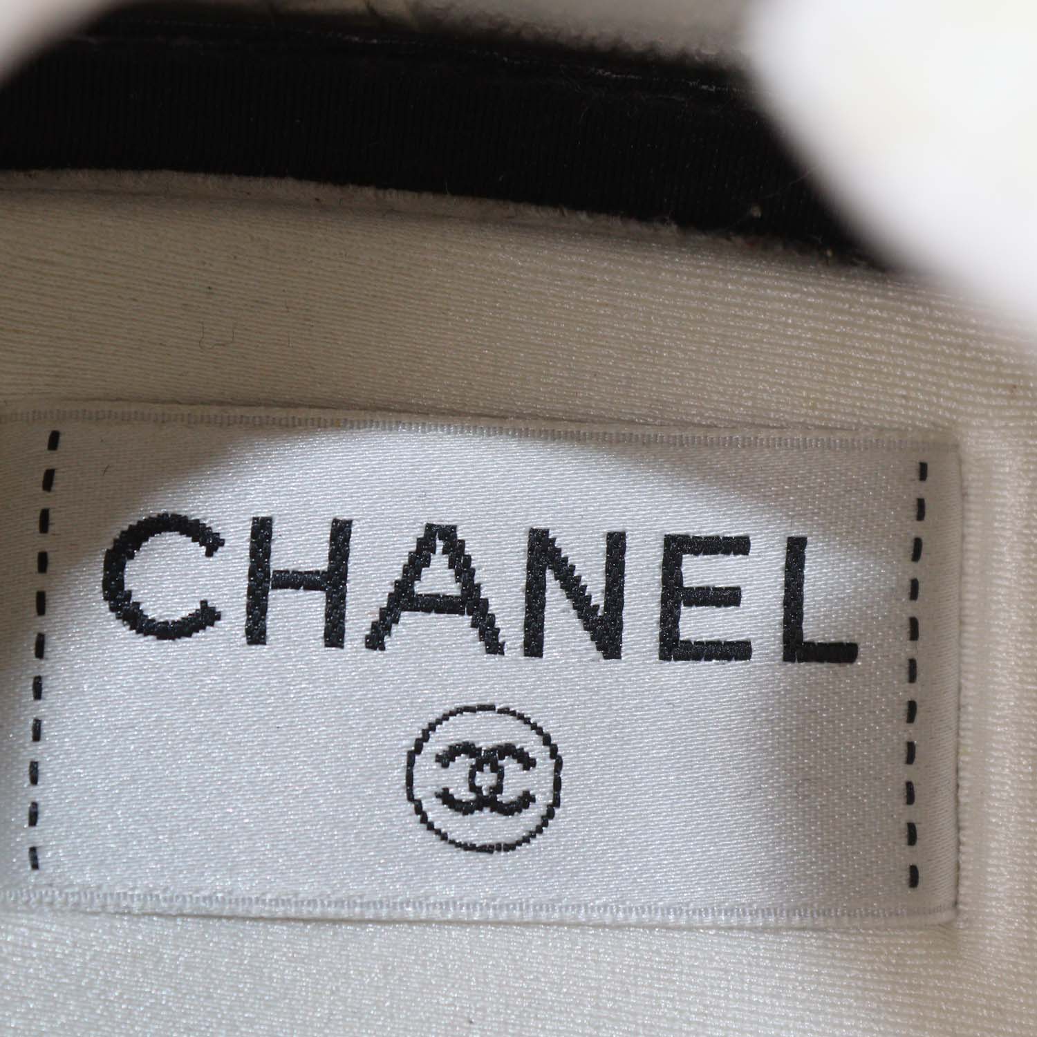 Chanel Beige/Yellow Tweed and Leather CC Low Top Sneakers