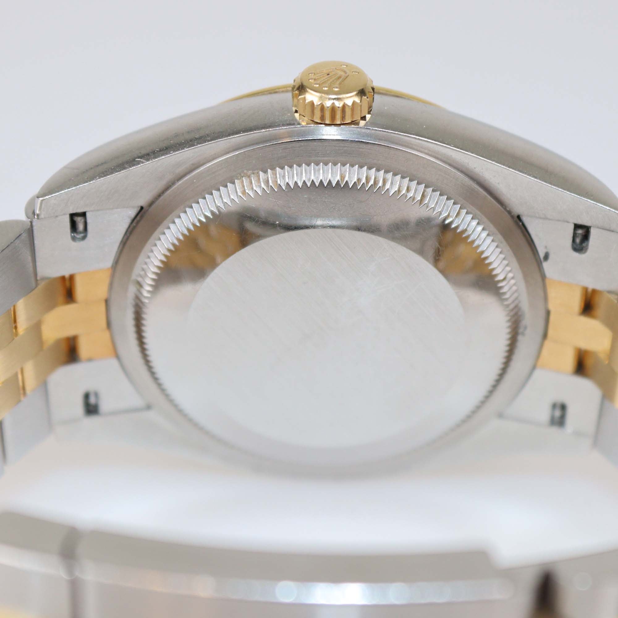 Rolex White 18K Yellow Gold Stainless Steel Datejust 36 mm Watch