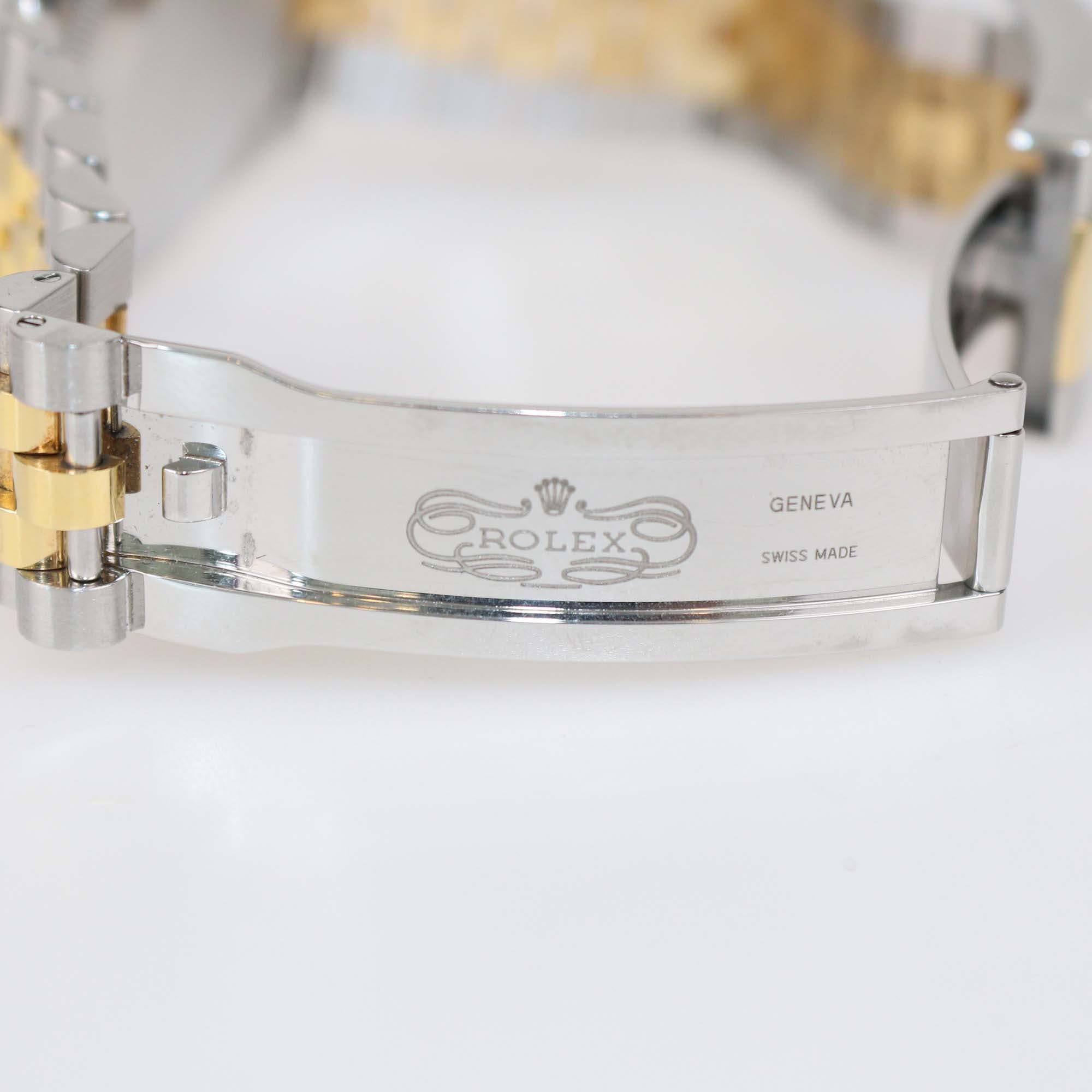 Rolex White 18K Yellow Gold Stainless Steel Datejust 36 mm Watch