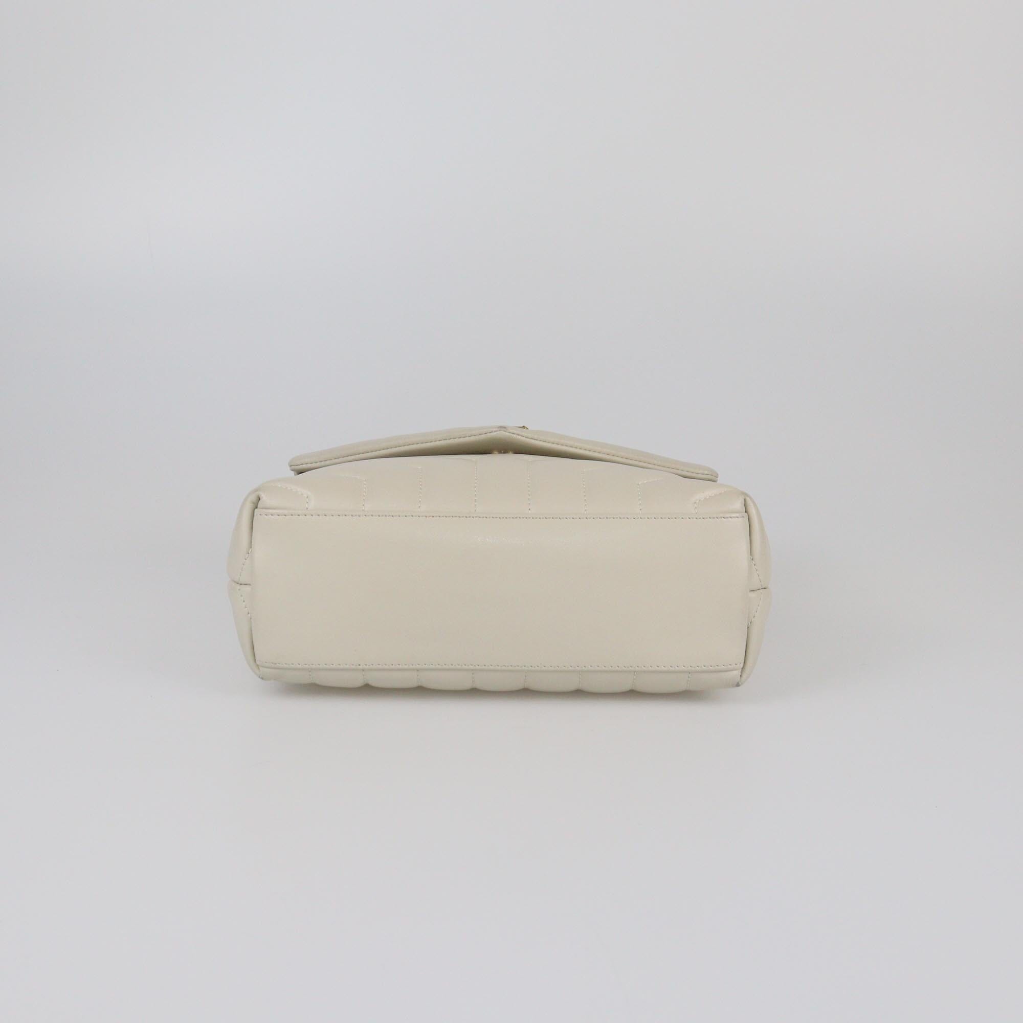 Saint Laurent Off White Matelassé Small Loulou Shoulder Bag Womens Saint Laurent
