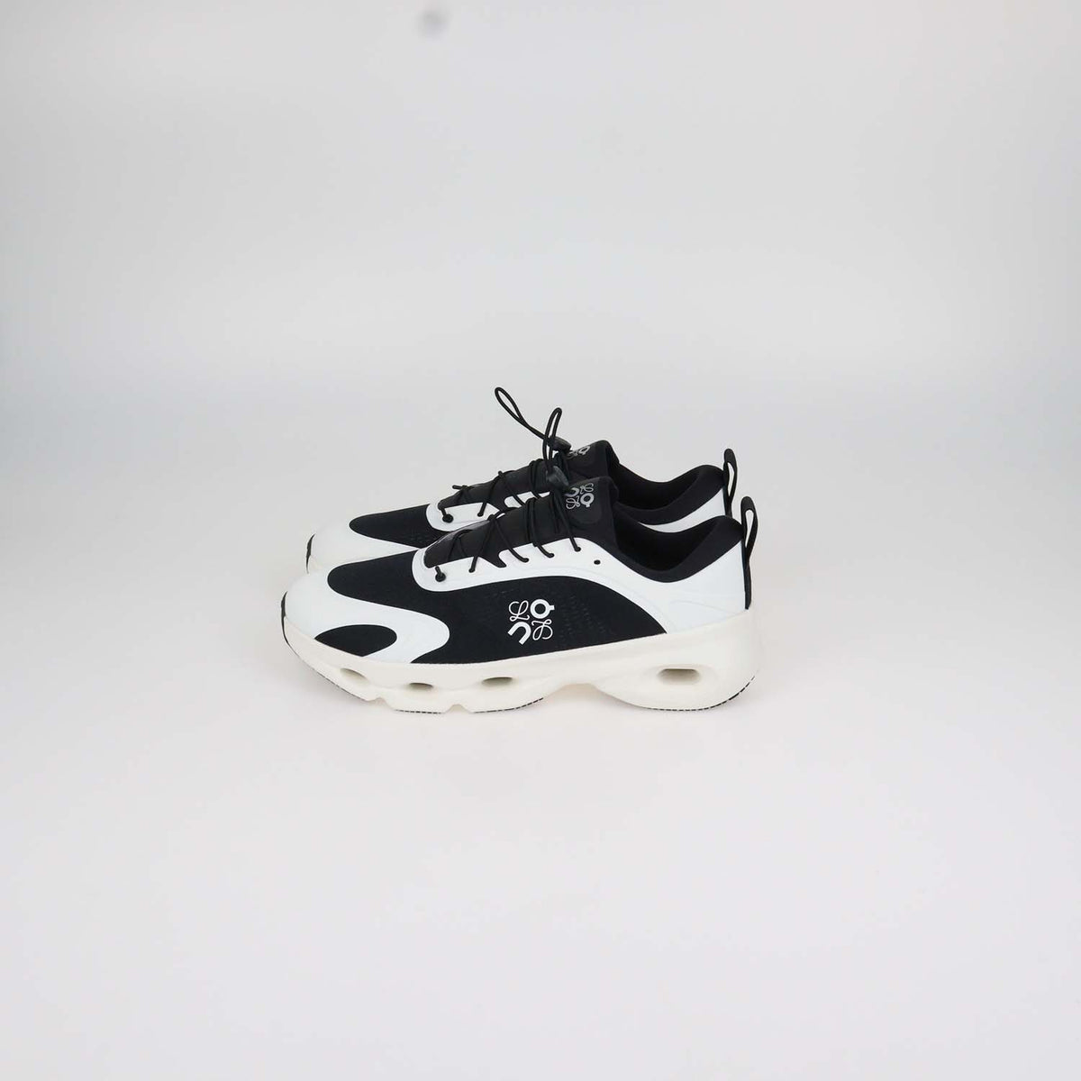 Loewe x ON Black,White Technical Fabric Running Cloudsolo Sneakers