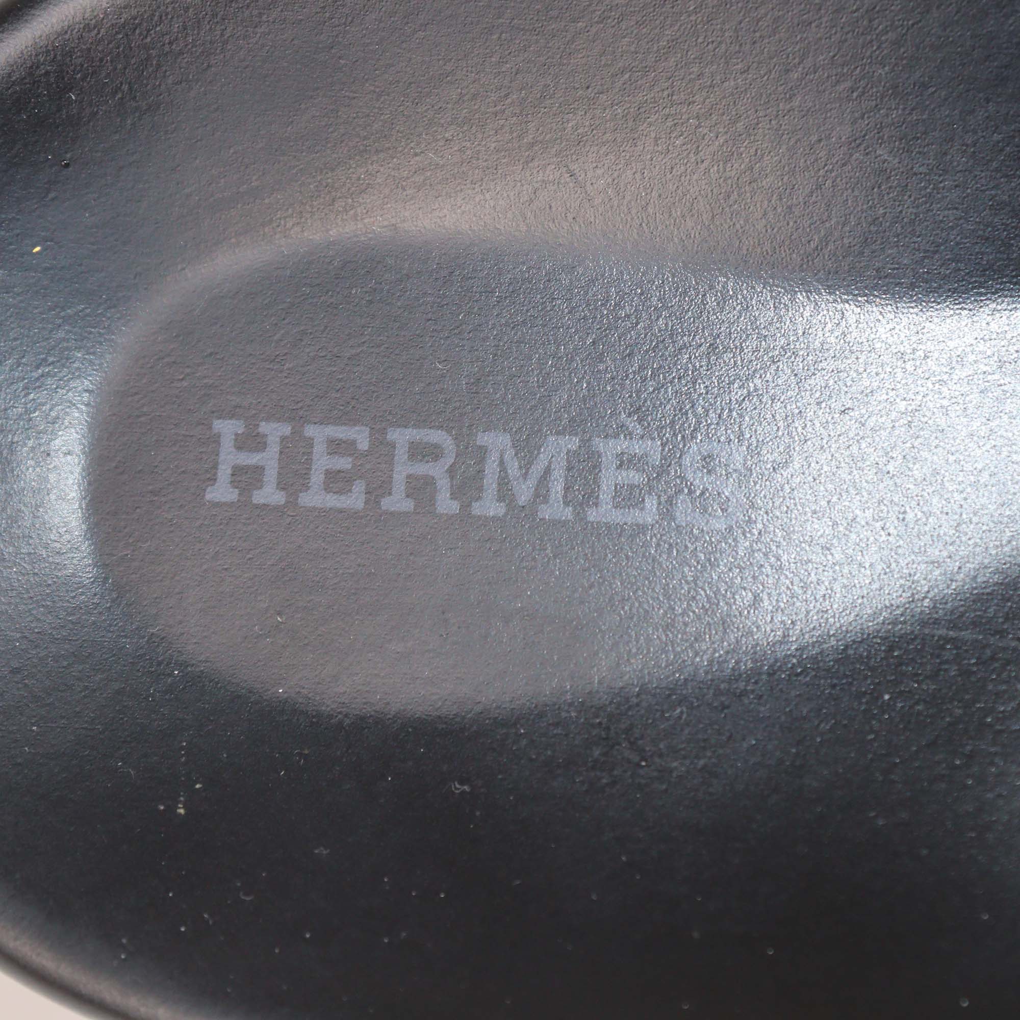 Hermes Olive Green Suede Chypre Sandals