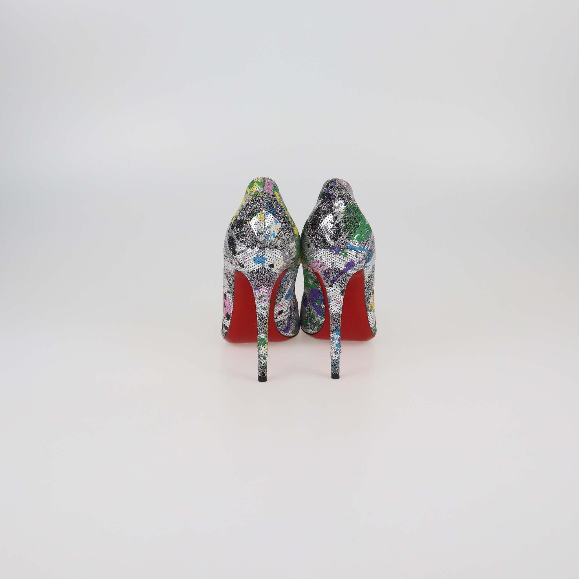 Christian Louboutin Multicolor Sequins Pigalle Follies Pumps Womens Christian Louboutin