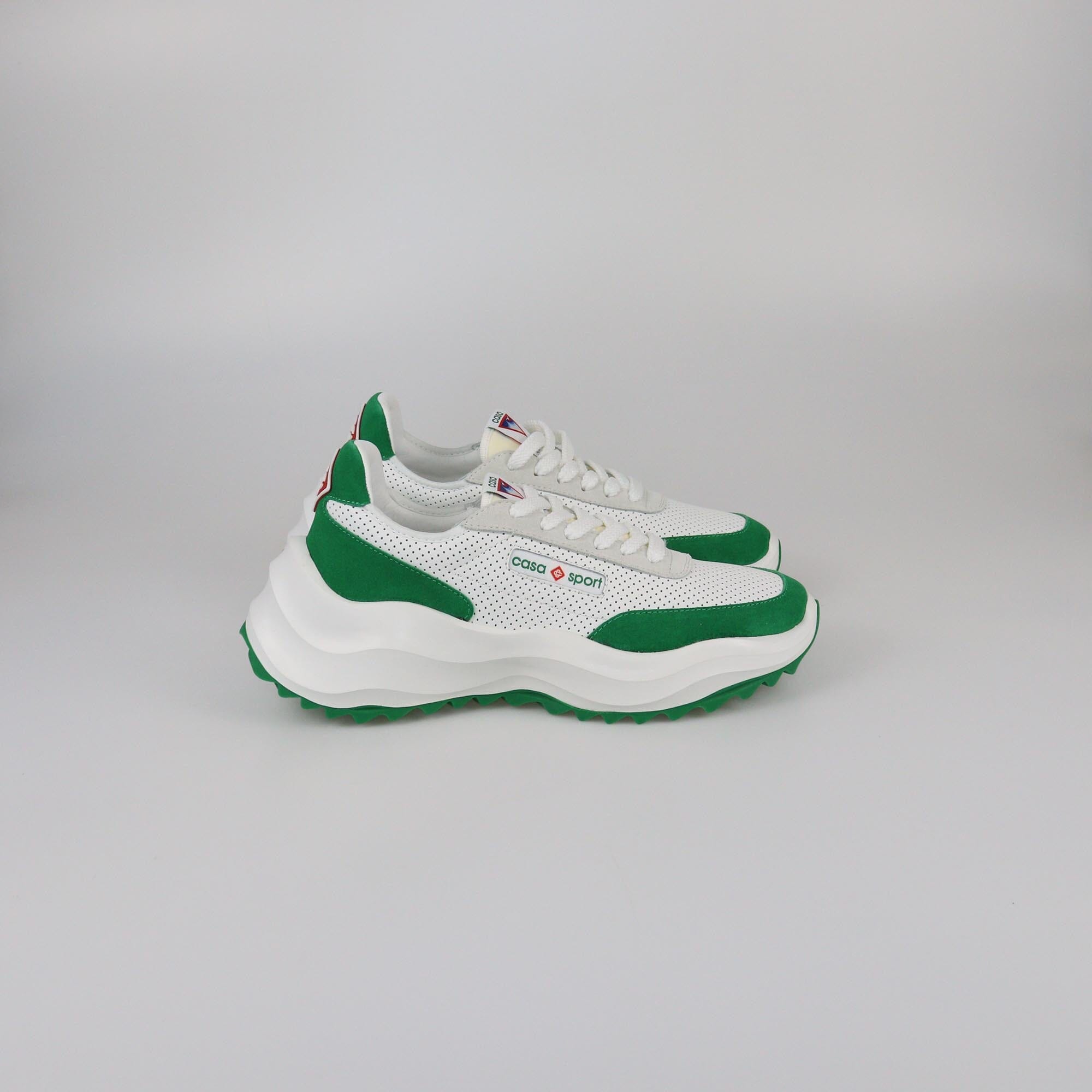 Casablanca Green/White Atlantis Sneakers Mens Casablanca