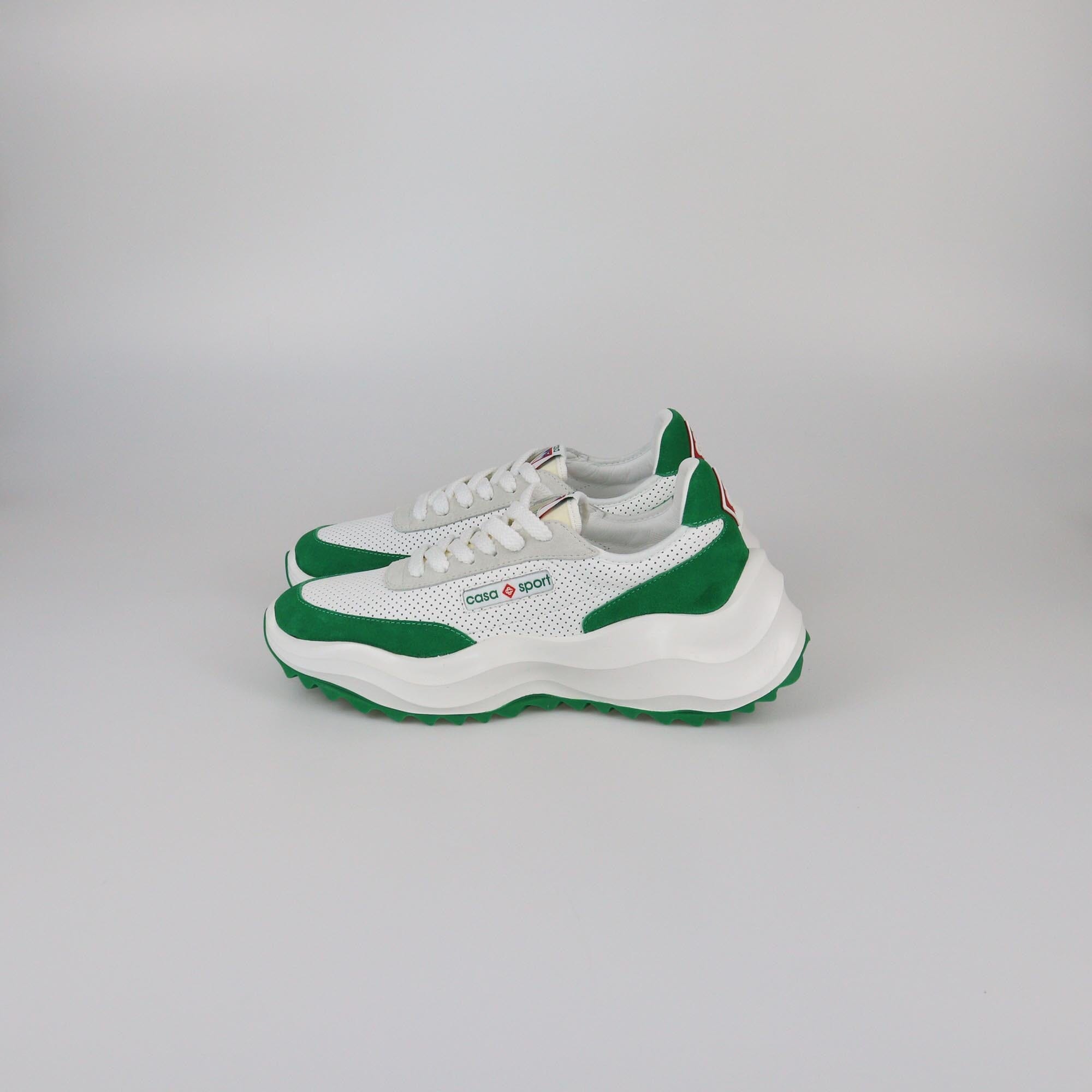 Casablanca Green/White Atlantis Sneakers Mens Casablanca