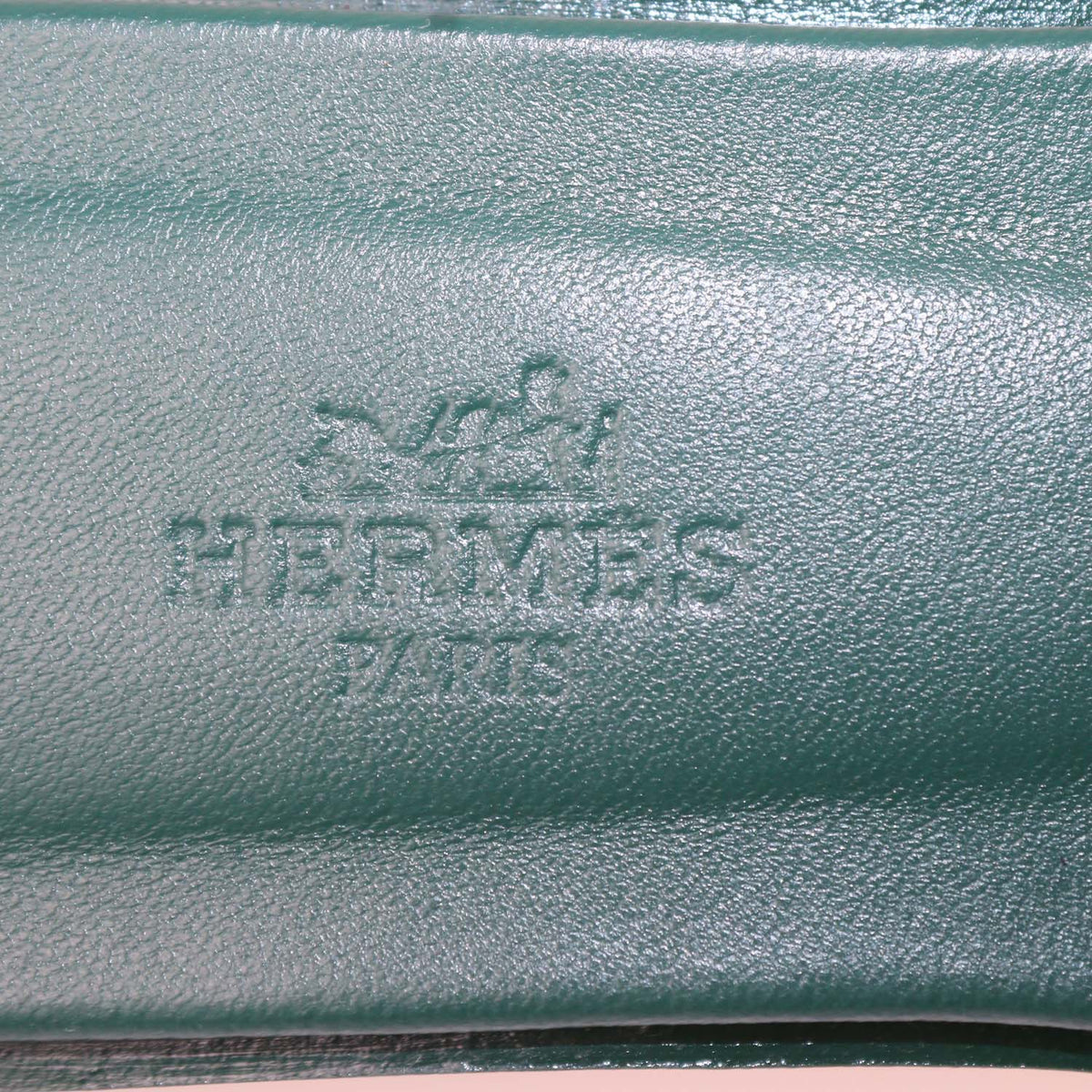 Hermes Vert Oyat Epsom Leather Oran Sandals