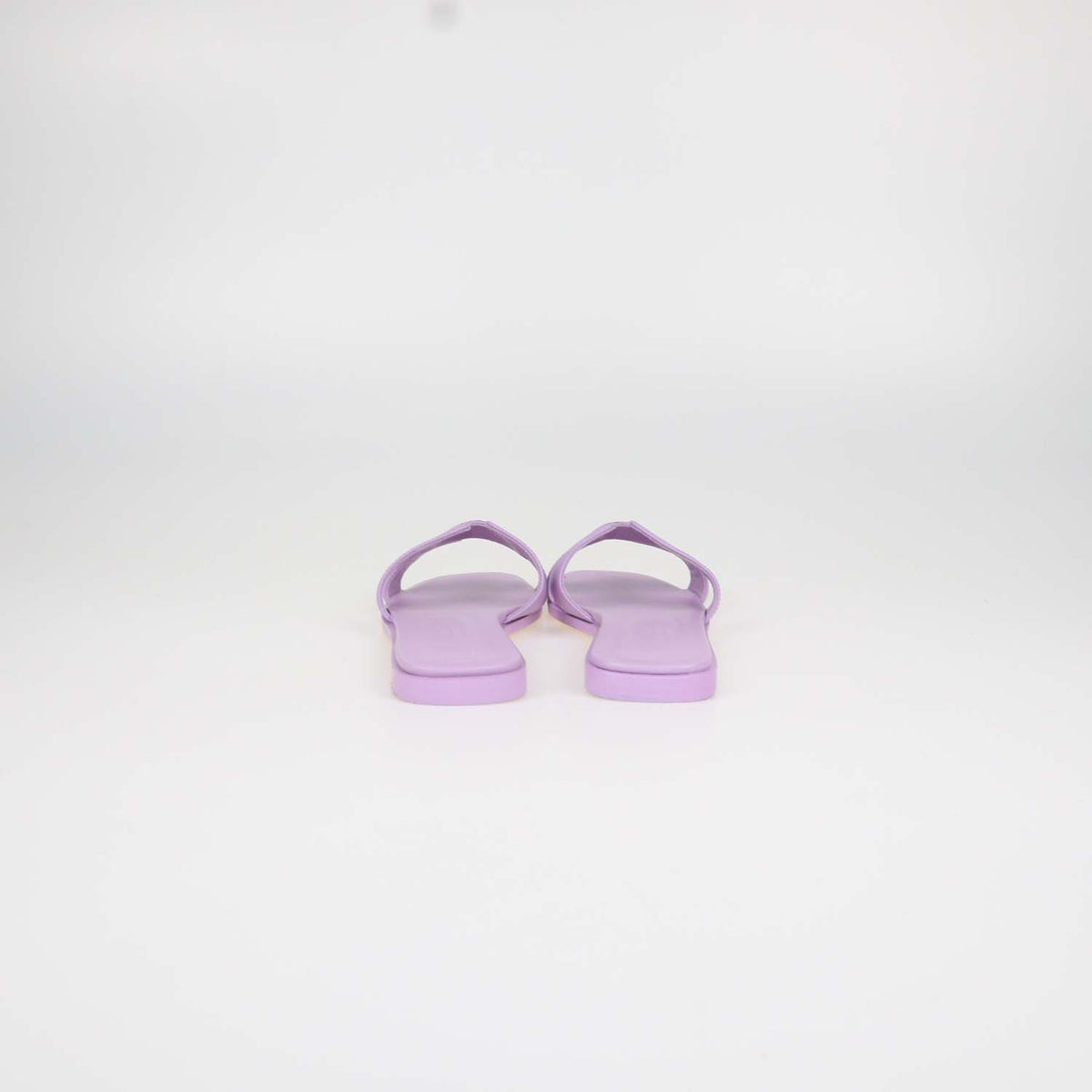 Hermes Amethyste Epsom Leather Oran Sandals