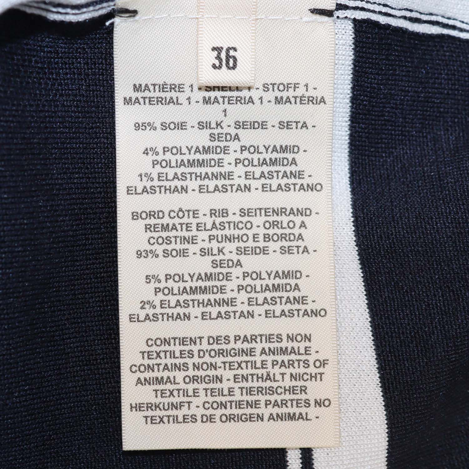 Hermes Navy Blue/White Silk Brides de Gala en Finesse Print Cardigan