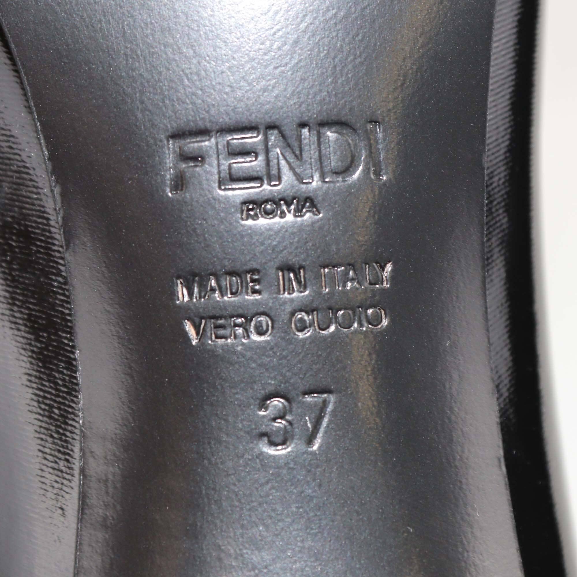 Fendi Black/Beige Coated Fabric Fframe Ankle Boots Womens Fendi