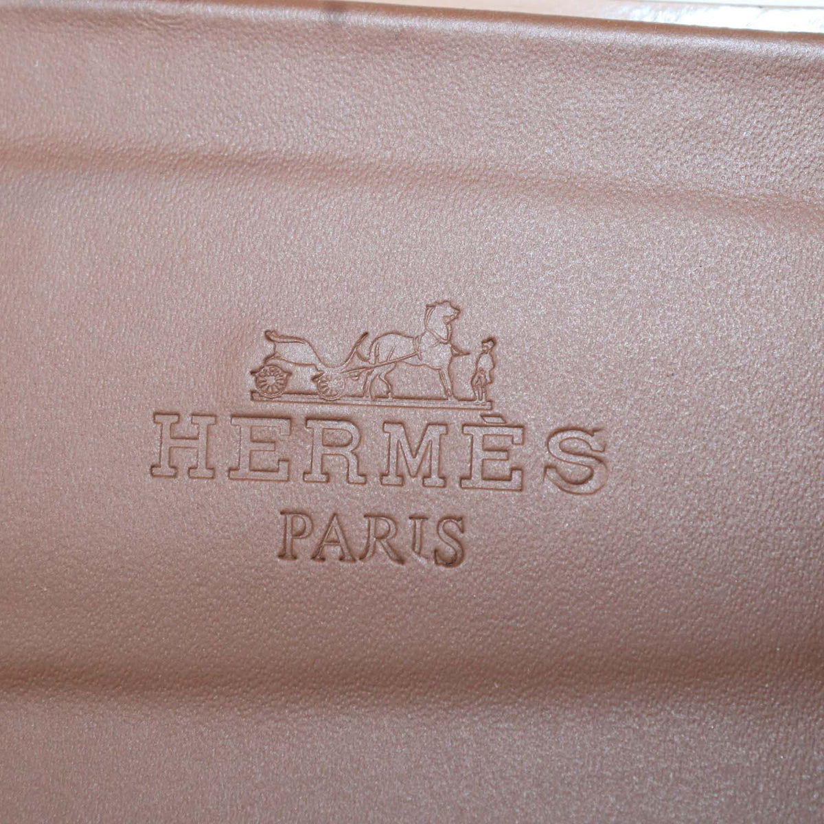 Hermes Gold Box Calf Leather Oran Sandals