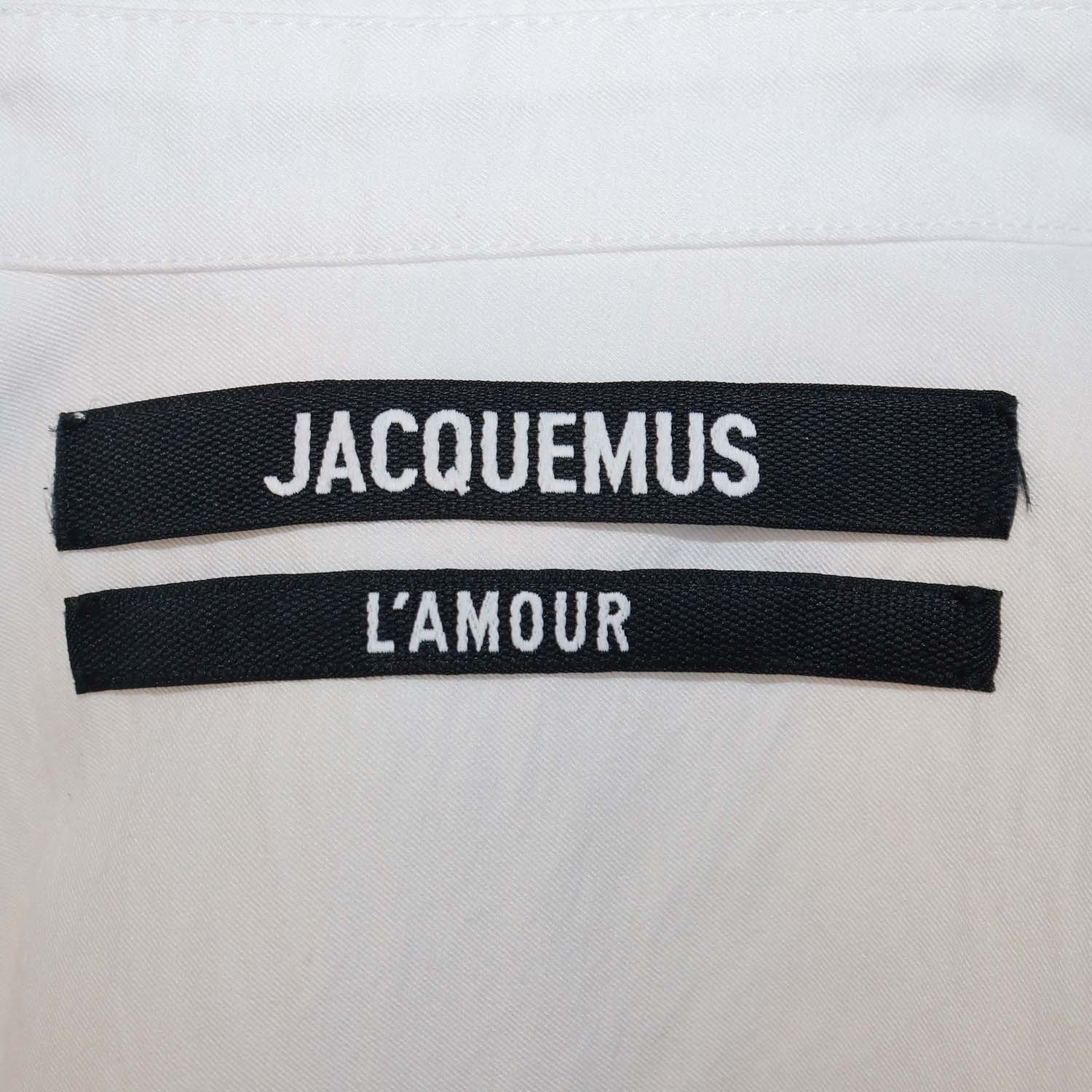 Jacquemus White Blend Viscose Knot L'Amour Long Sleeve Top