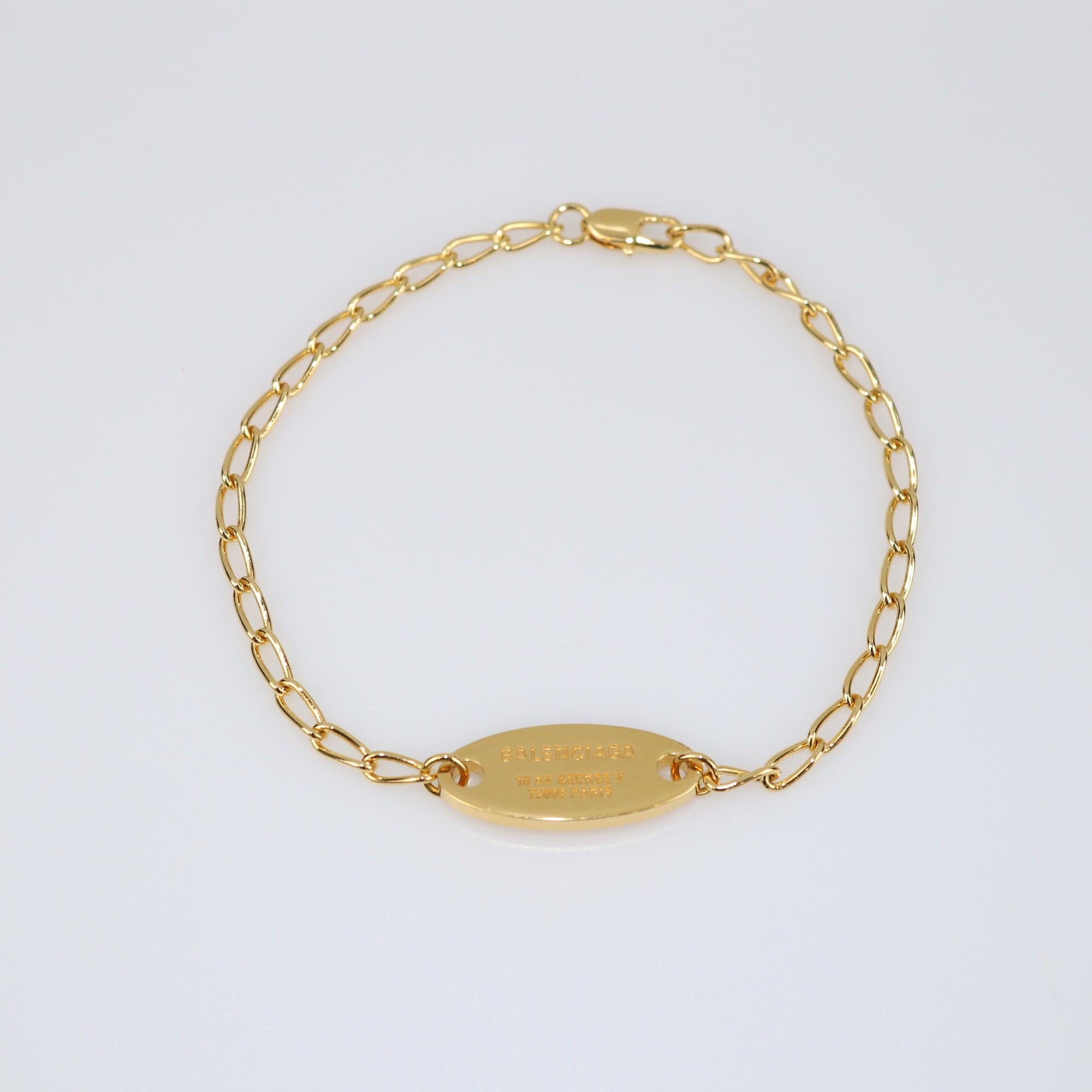 Balenciaga Gold Tone Everyday Bracelet Mens Balenciaga