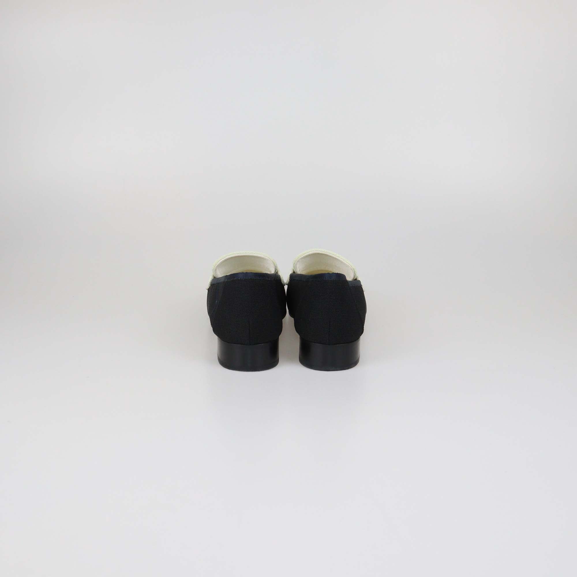 Chanel Tricolor Canvas CC Loafers