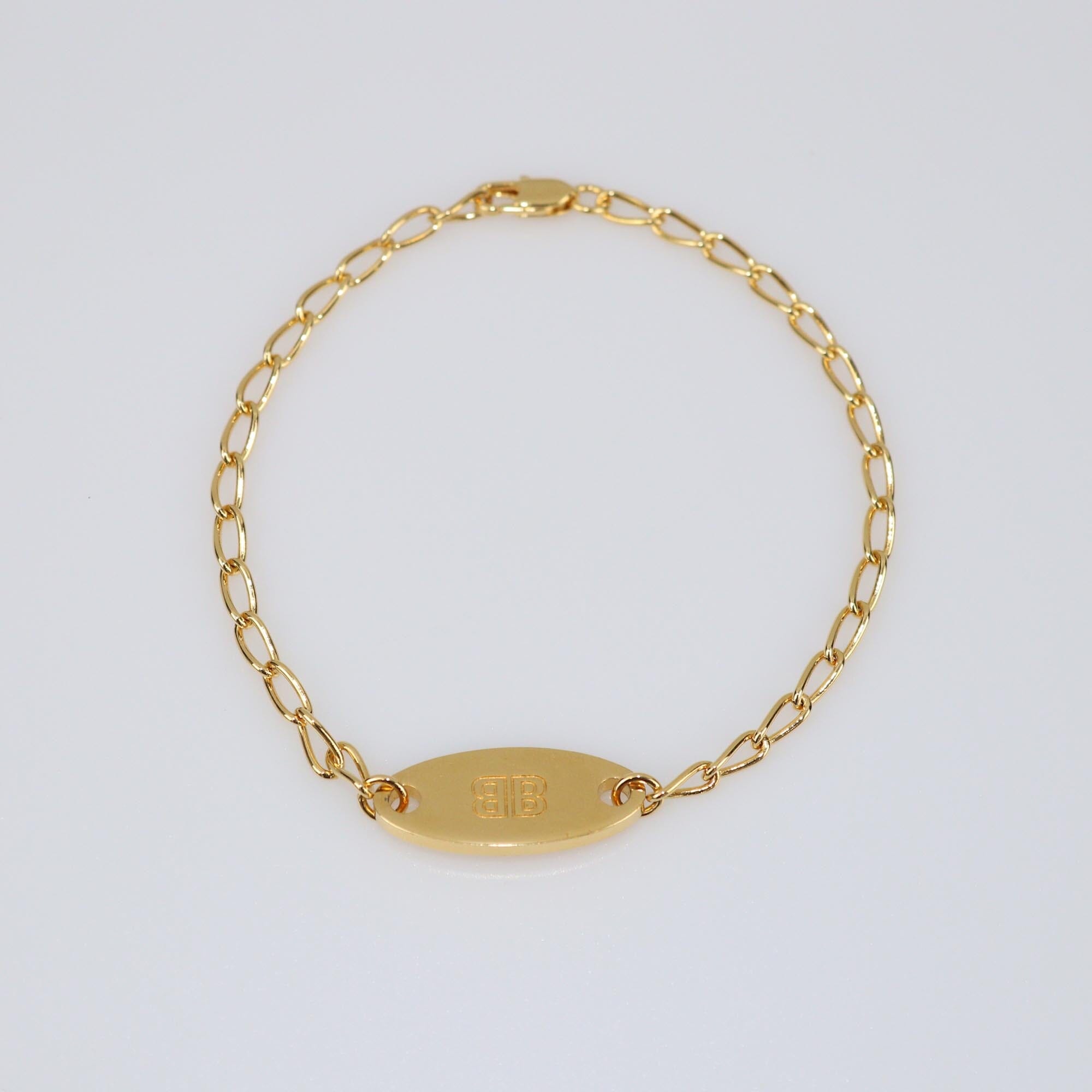 Balenciaga Gold Tone Everyday Bracelet Mens Balenciaga