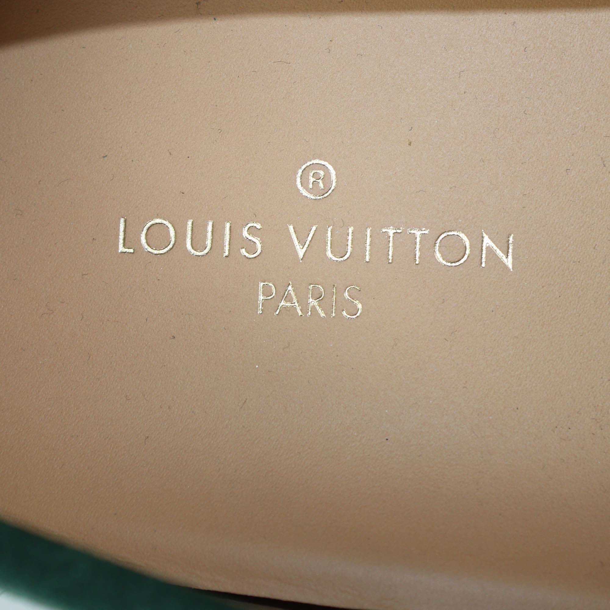 Louis Vuitton Green Suede Monte Carlo Moccasin