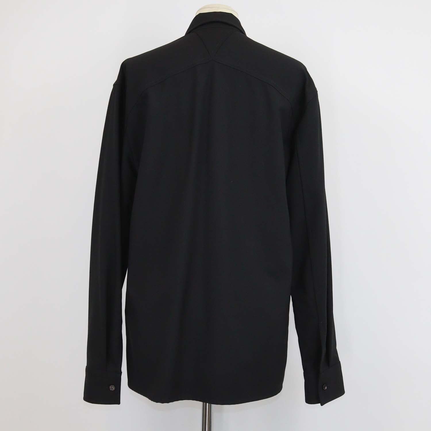 Bottega Veneta Black Wool Long Sleeve Shirt