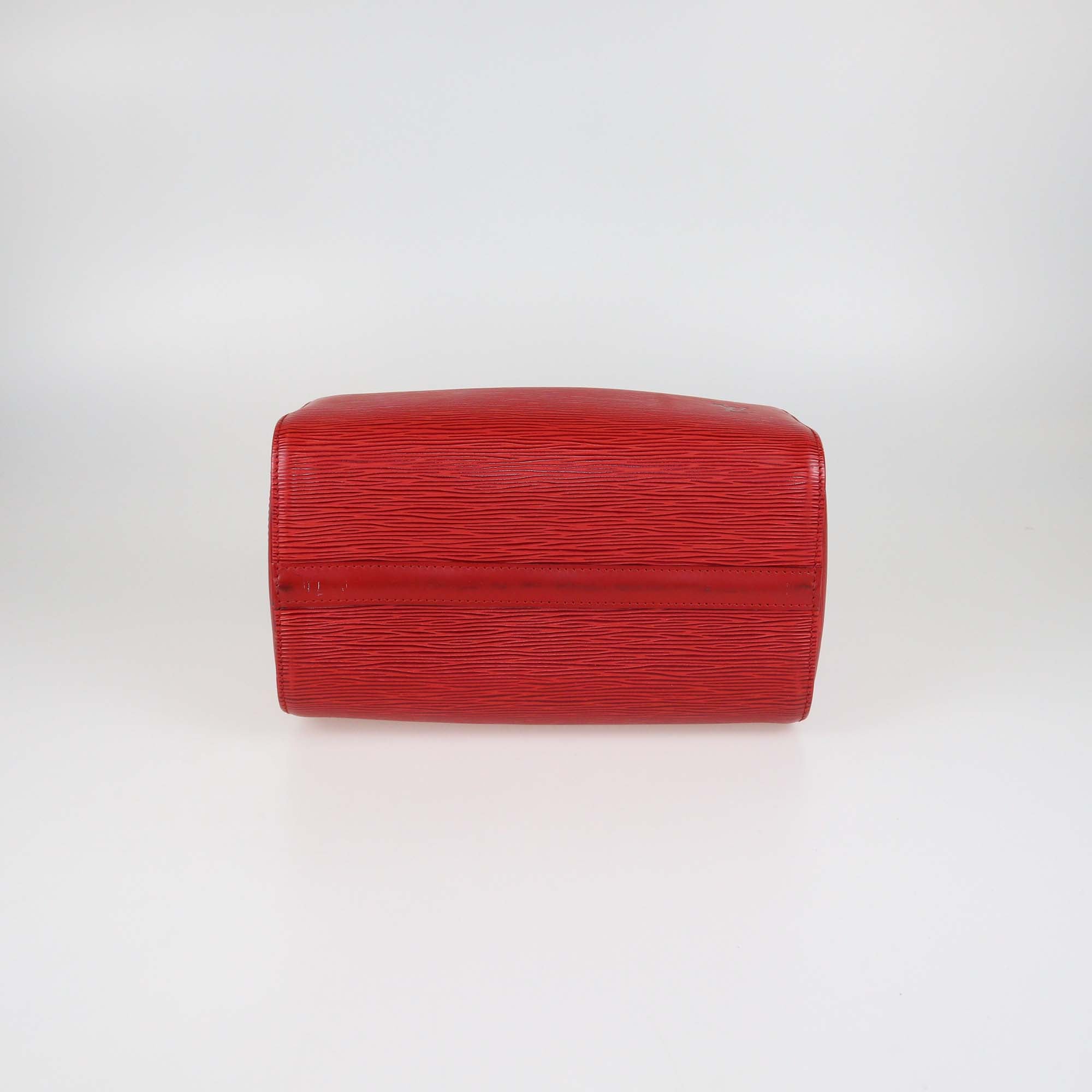 Louis Vuitton Red Epi Speedy 25 Handle Bag