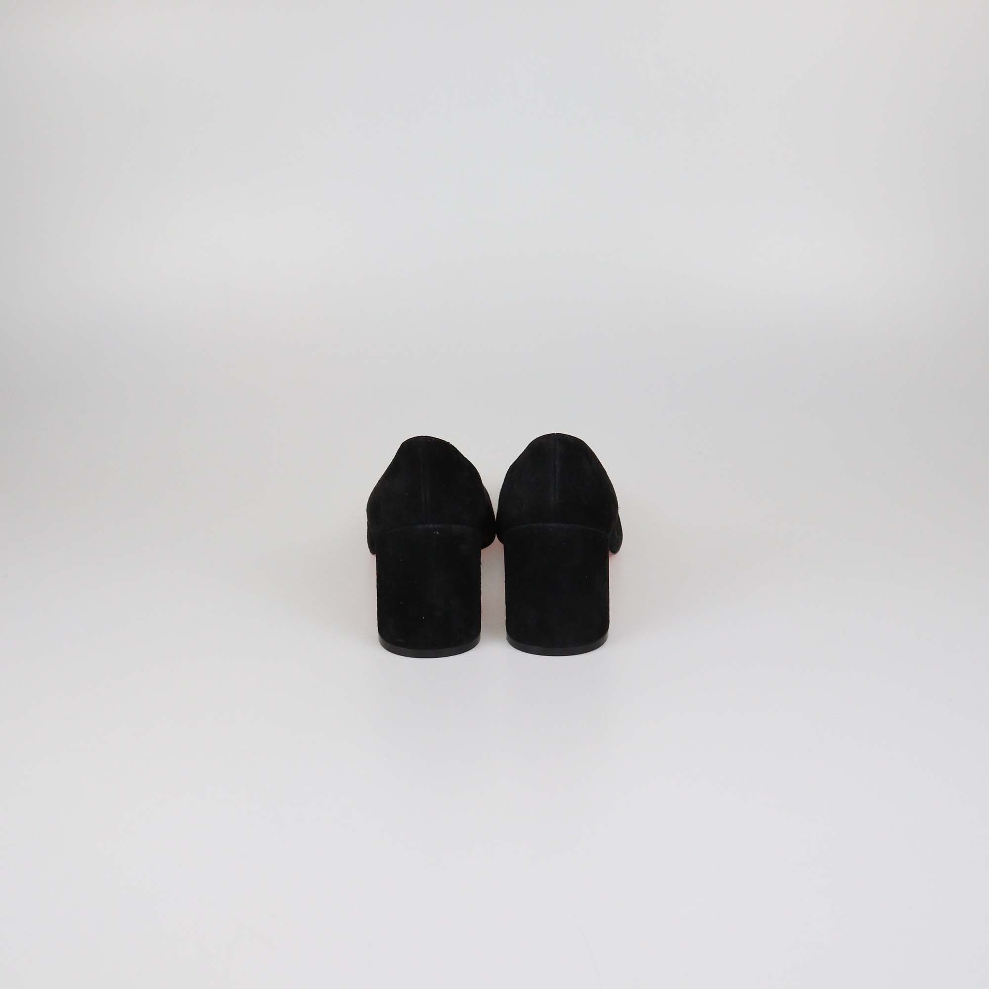 Christian Louboutin Black Suede Miss Sab 55 Pumps