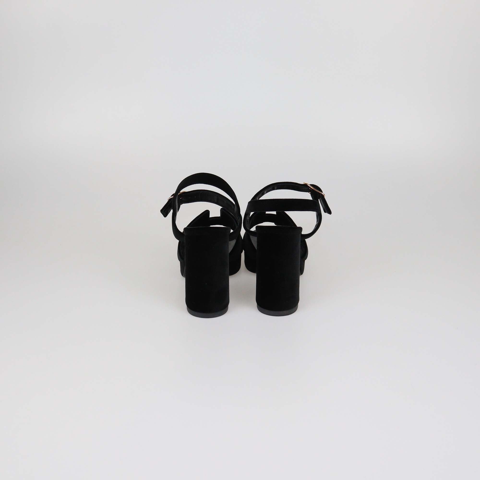 Hermes Black Velvet Jazz 90 Sandals