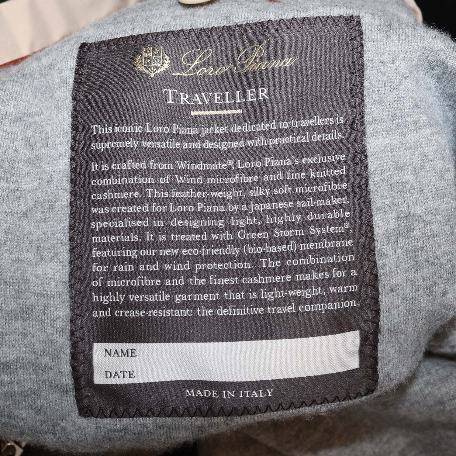 Loro Piana Beige Nylon Traveller Windmate Jacket