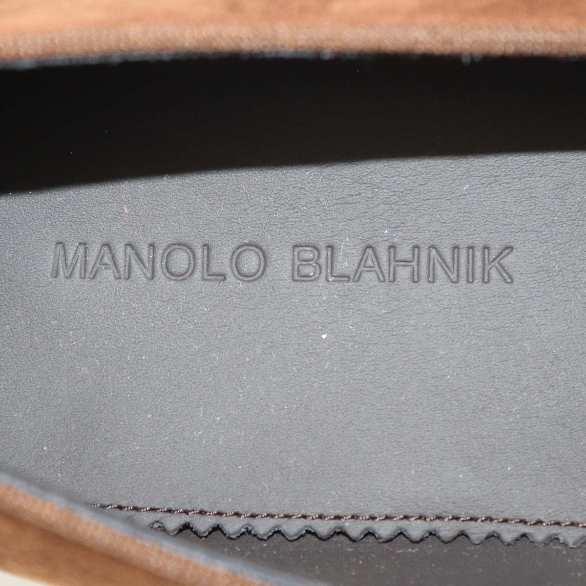 Manolo Blahnik Brown Suede Jewel Buckle Carlton Loafers