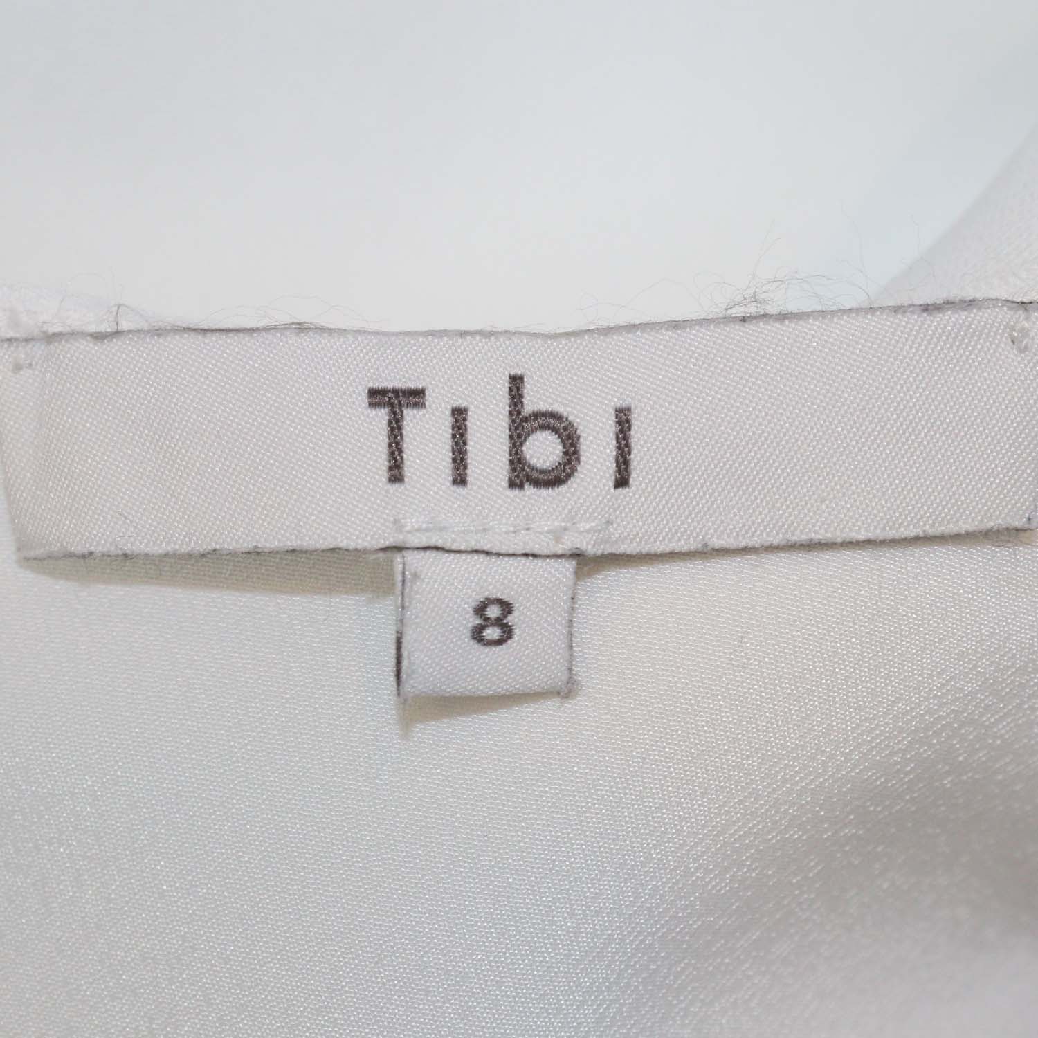 Tibi White/Black Polka Dot Long Sleeve Midi Dress