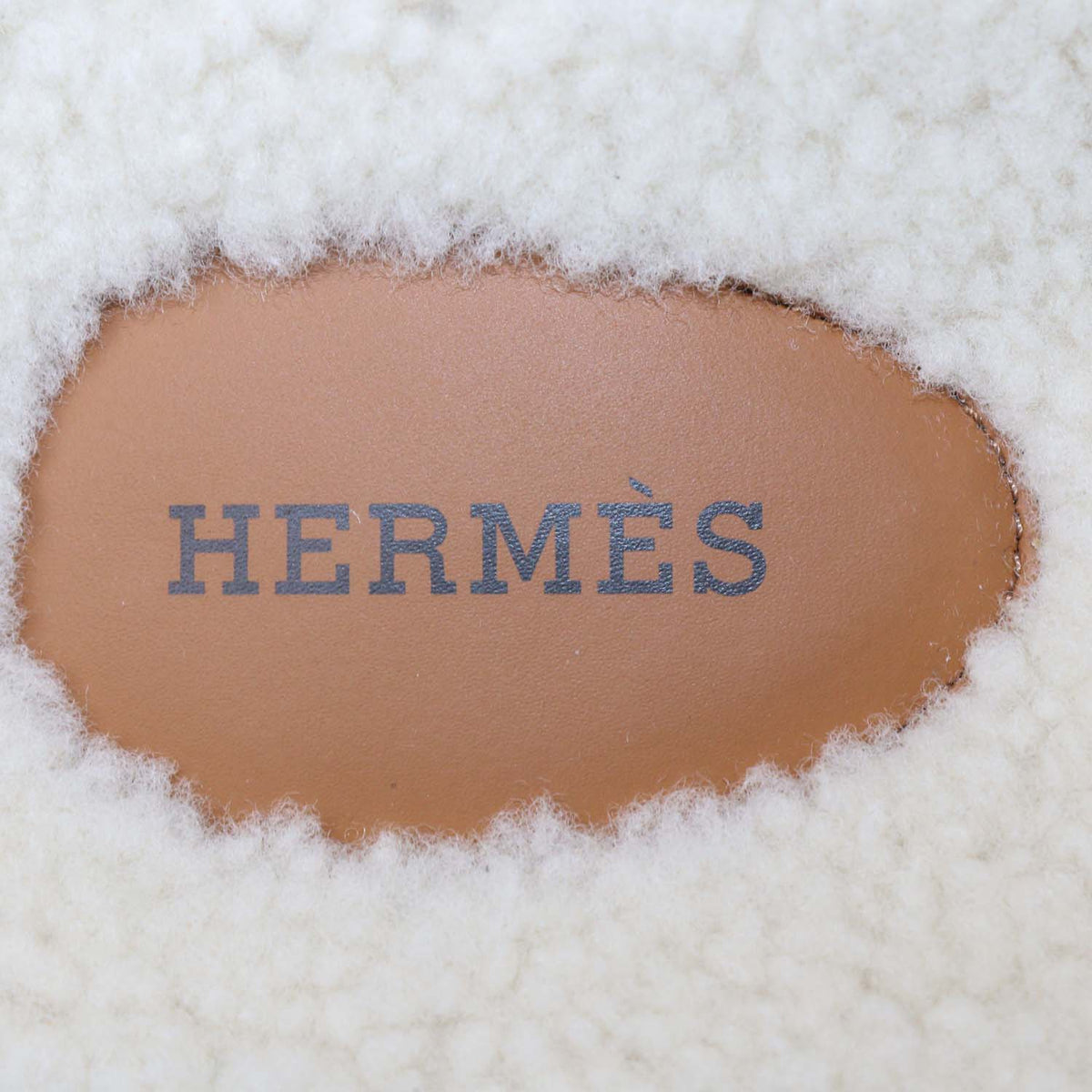 Hermes Brown Suede and Shearling Chypre Sandals