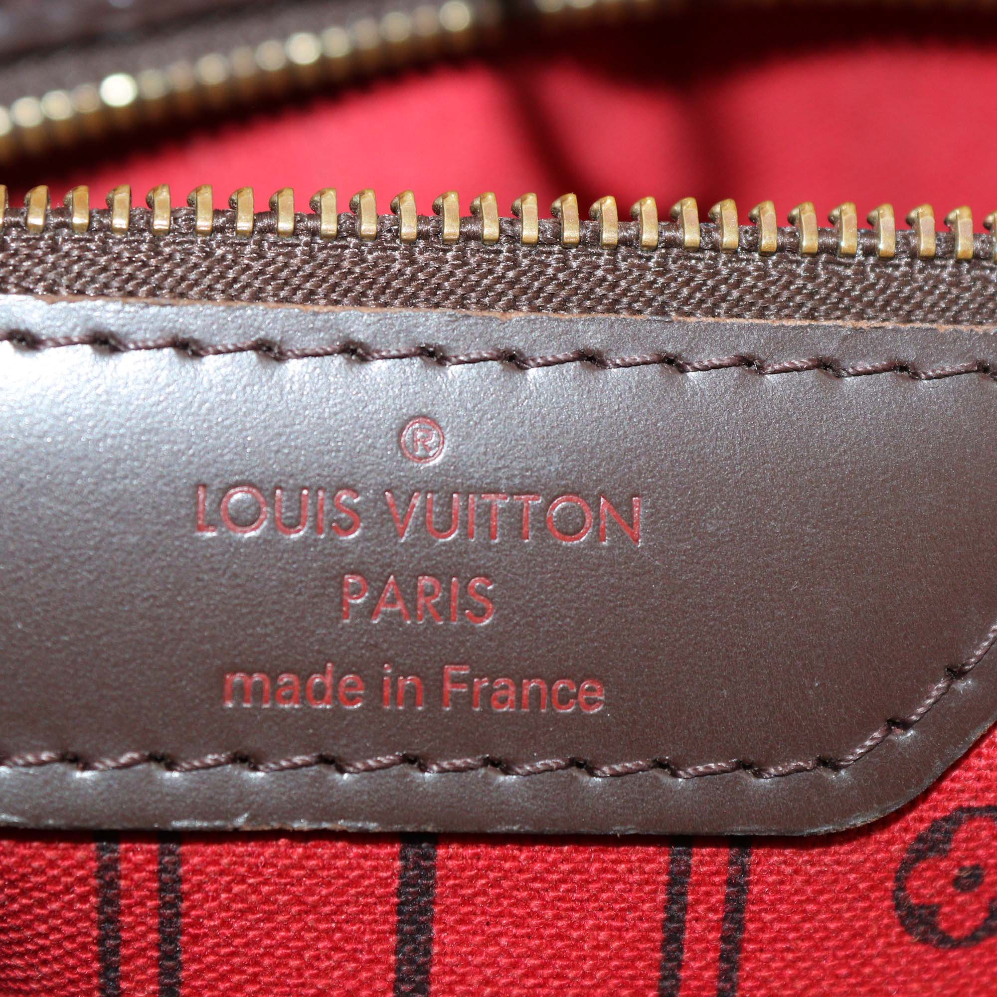 Louis Vuitton Damier Ebene Neverfull MM Tote