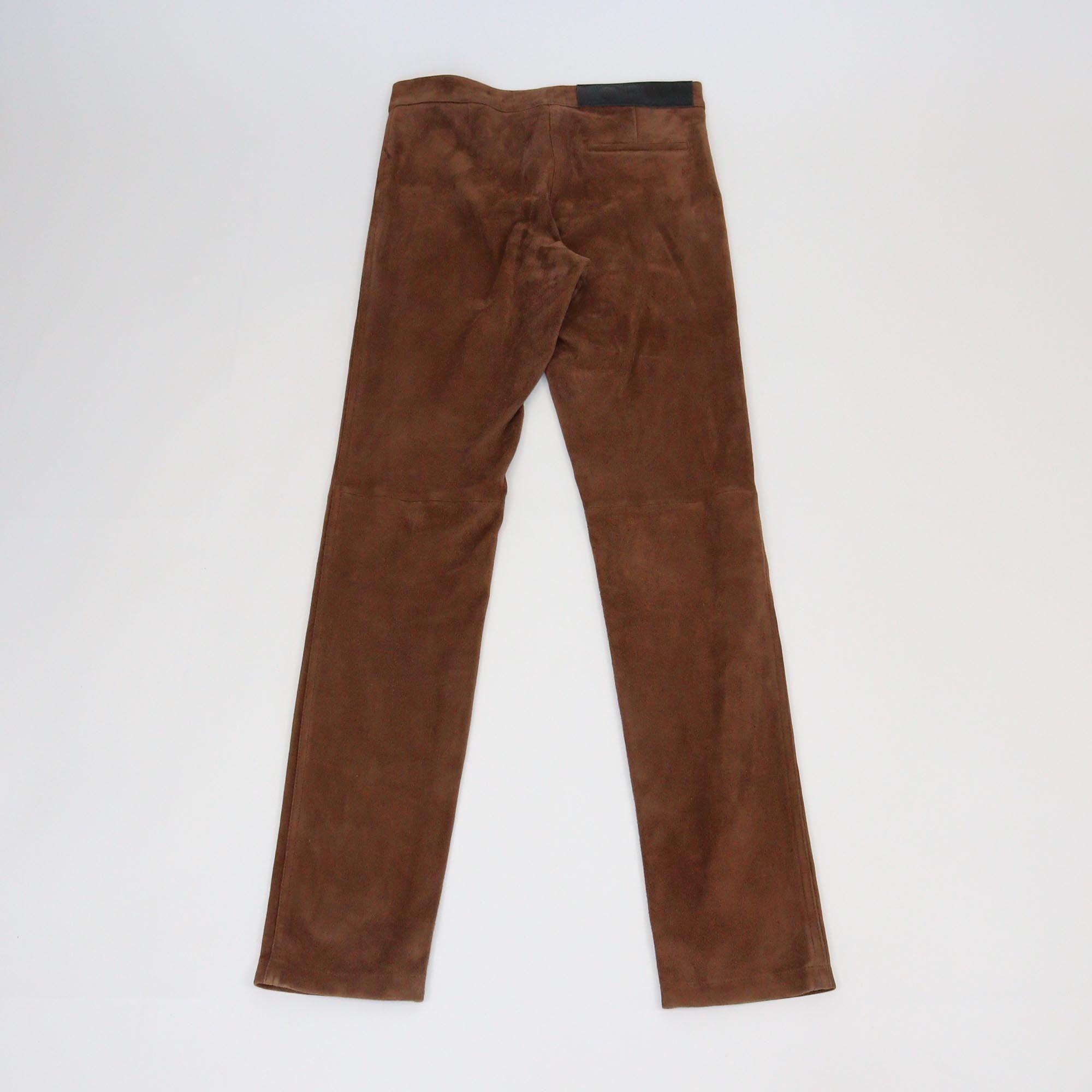 Loewe Brown Skinny Leg Pants Womens Loewe