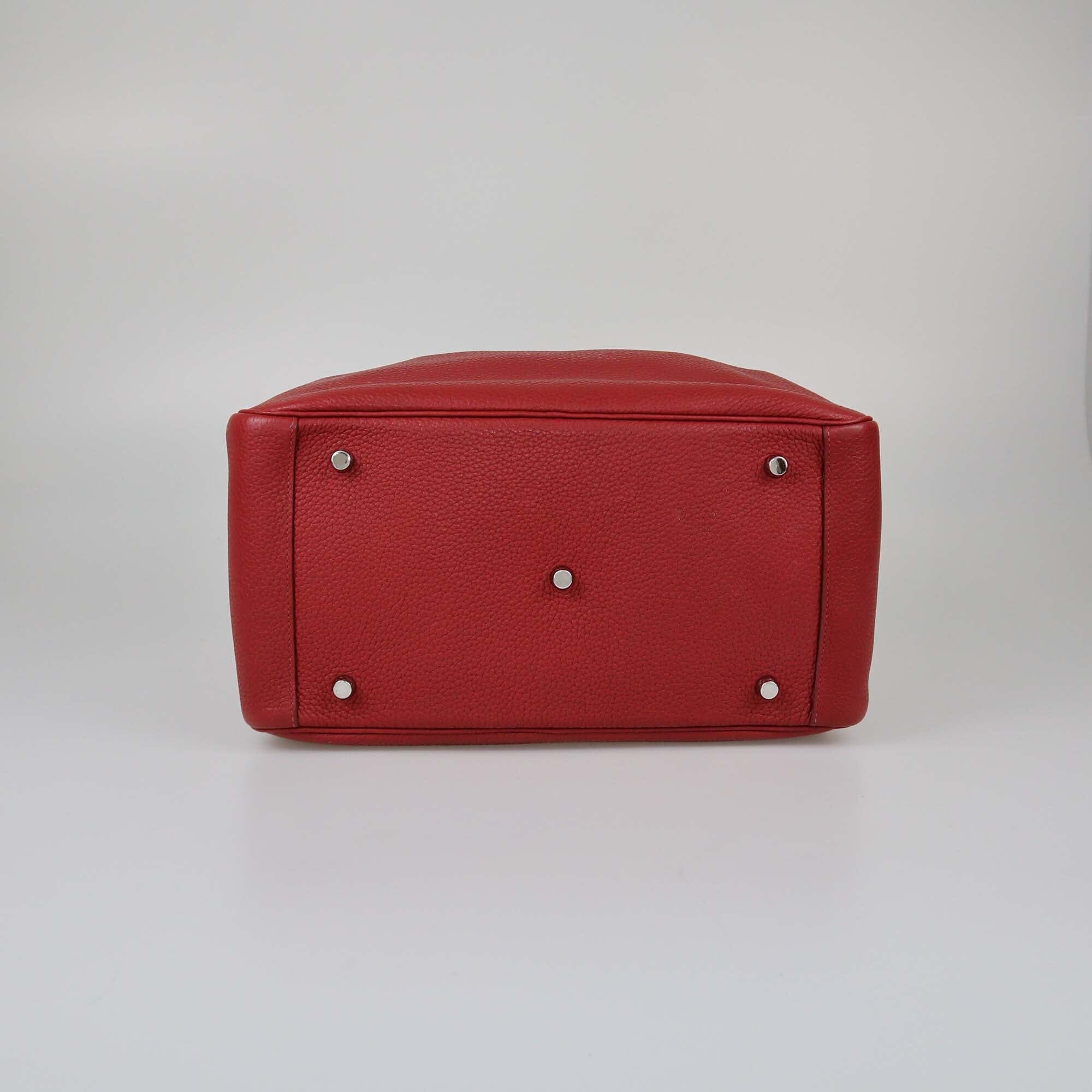 Hermes Rouge Garance Clemence Lindy 34 Bag Womens Hermes