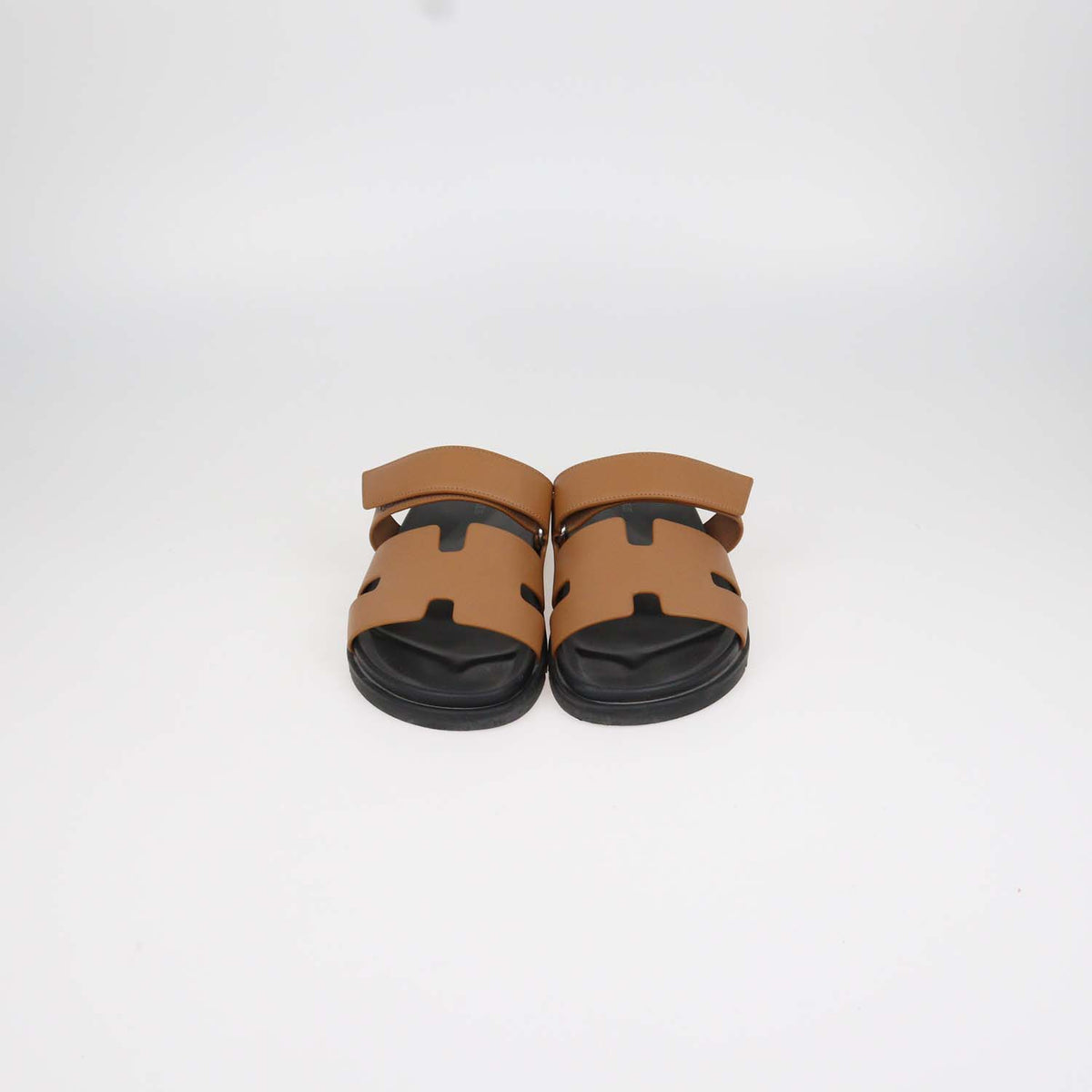 Hermes Naturel Leather Chypre Sandals