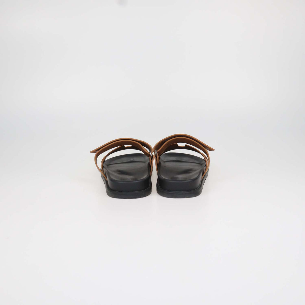 Hermes Naturel Leather Chypre Sandals