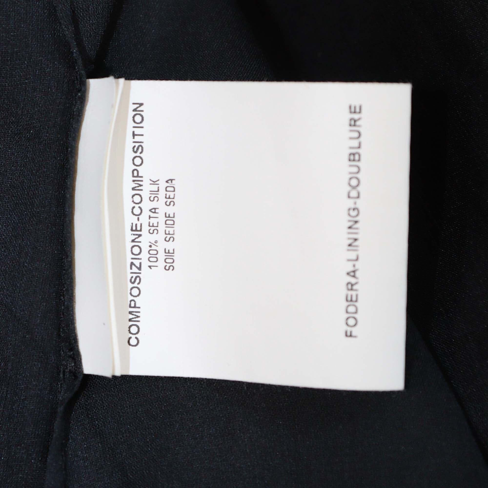 Yves Saint Laurent Black Ruched Sheer Edition Soir Blouse Womens Yves Saint Laurent
