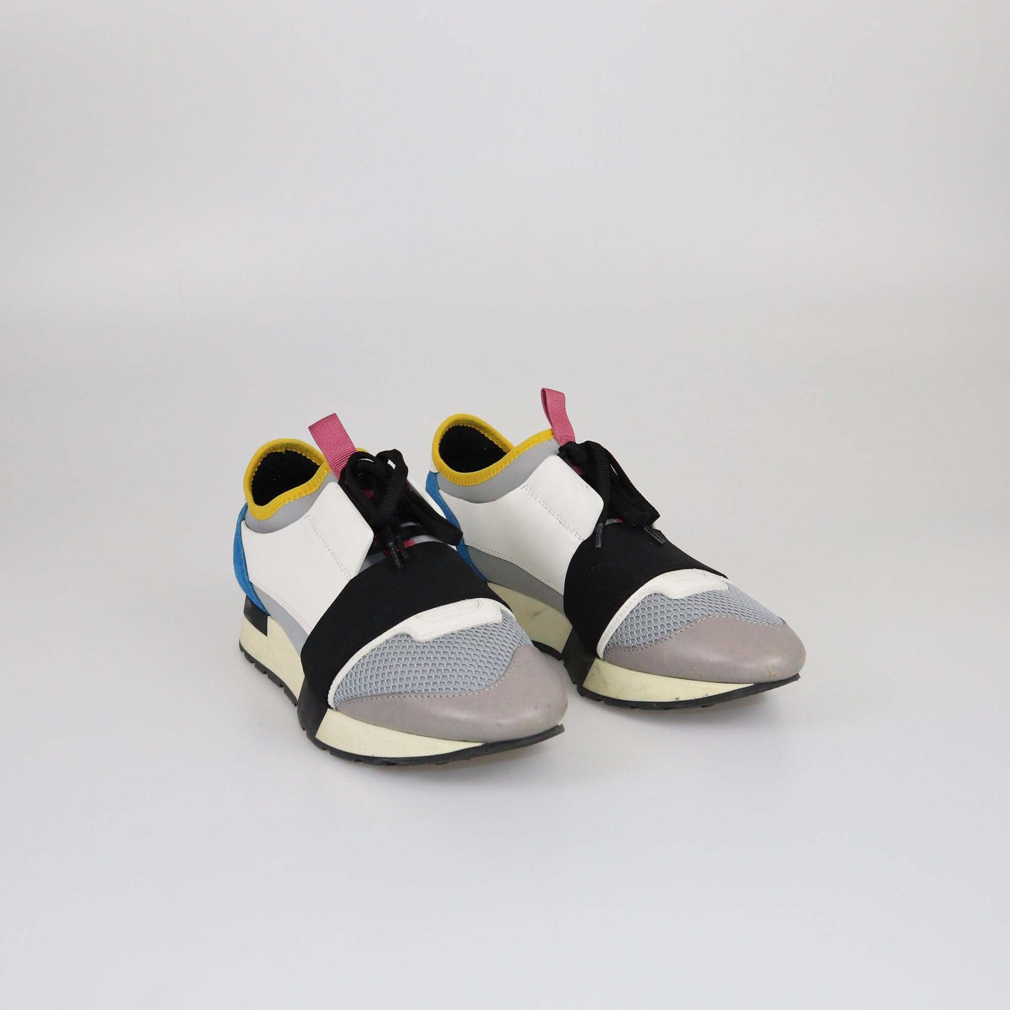 Balenciaga Multicolor Race Runner Sneakers Womens Balenciaga