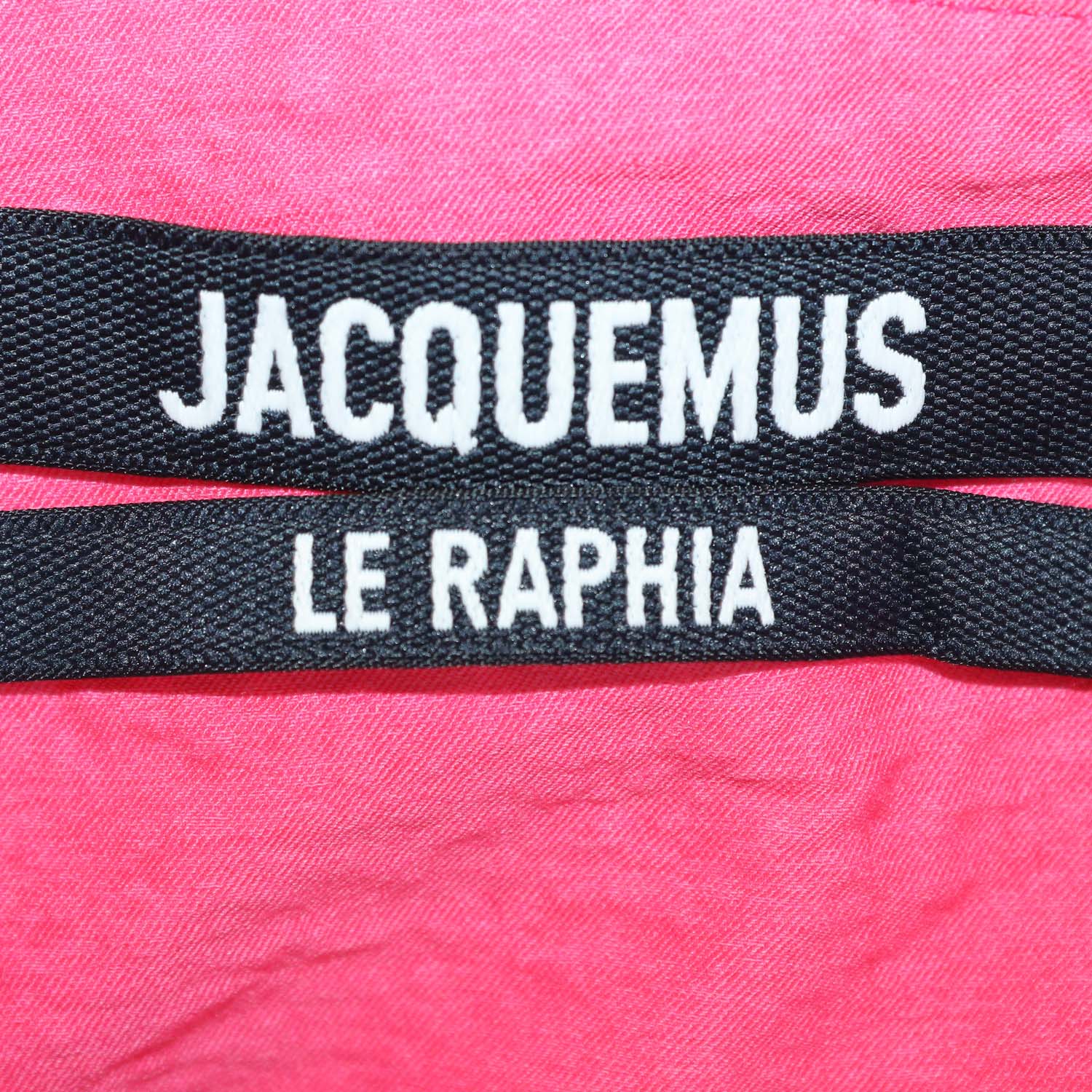 Jacquemus Pink Blend Viscose Le Raphia Mini Dress