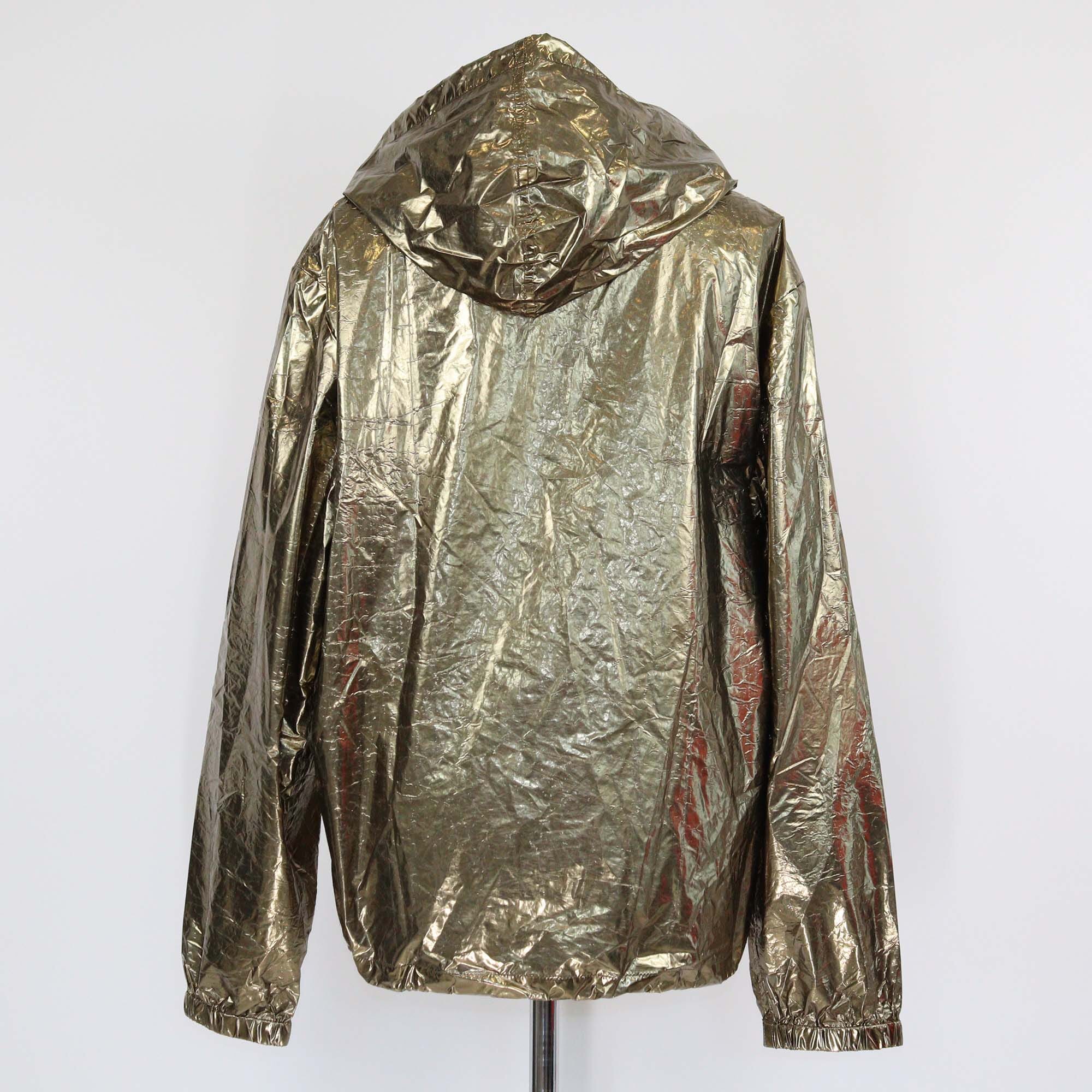 Saint Laurent Bronze Foil Y Patch Hoodie Jacket Womens Saint Laurent