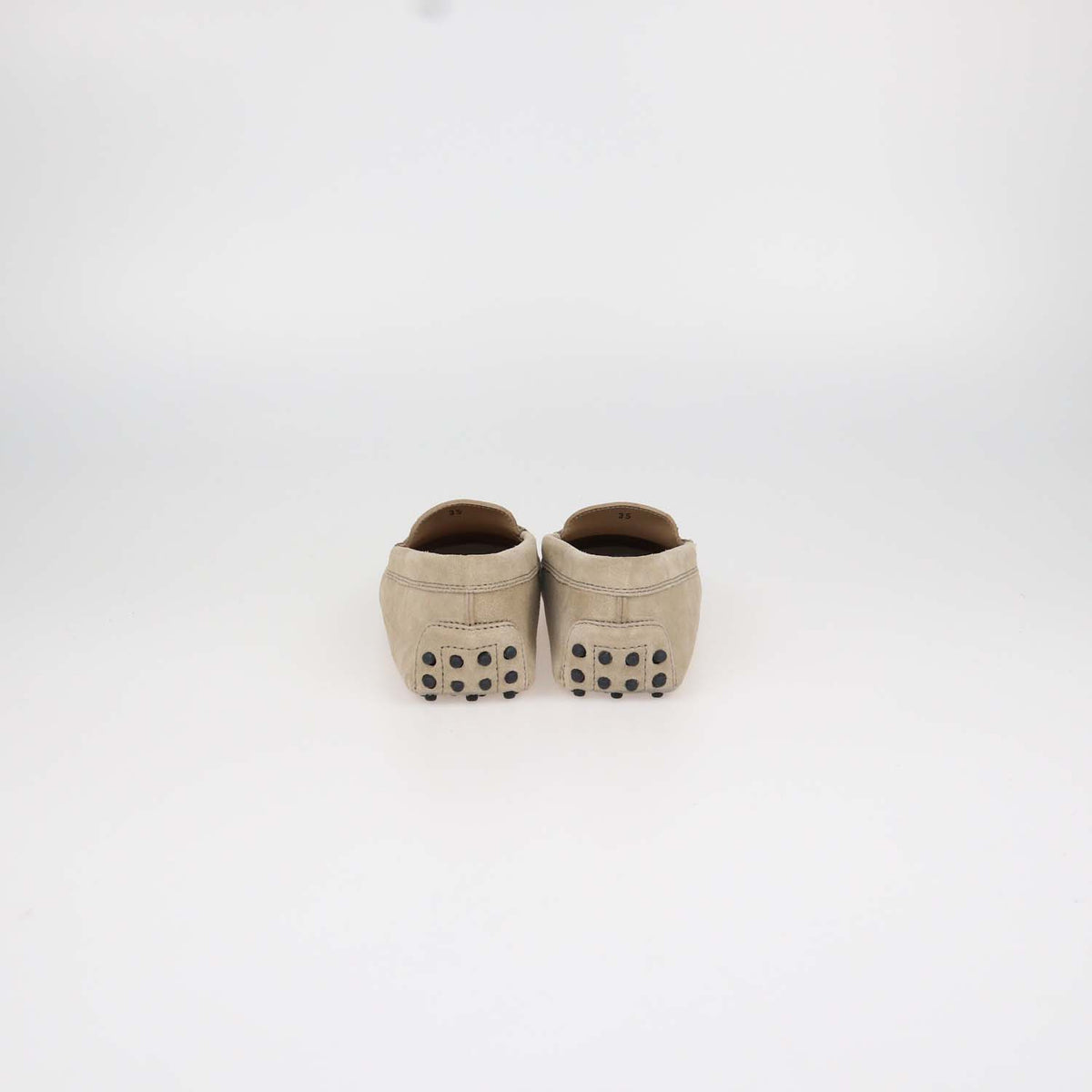 Tod's Junior Beige Suede Gommini Loafers