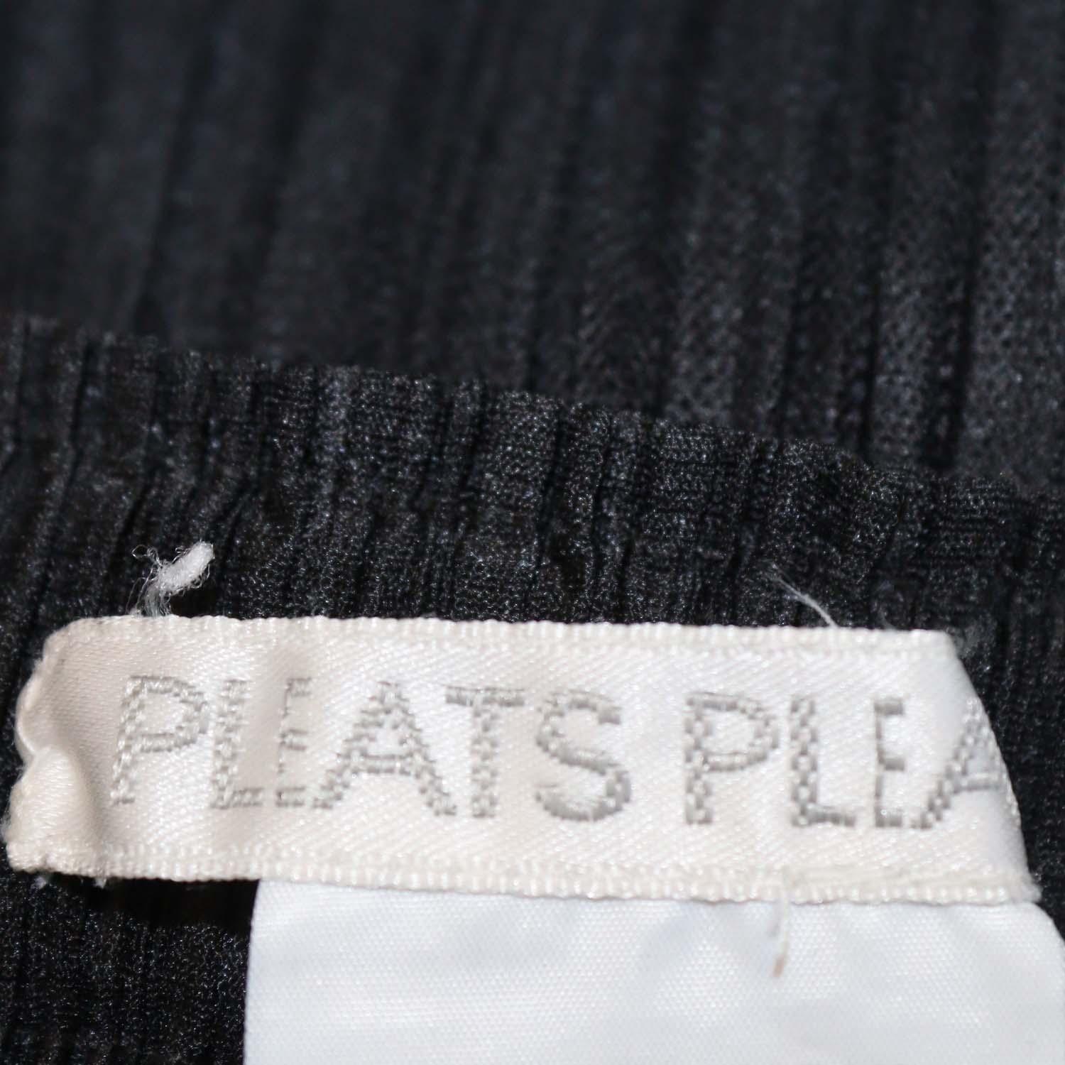 Pleats Please Issey Miyake Black Pleated Midi Dress