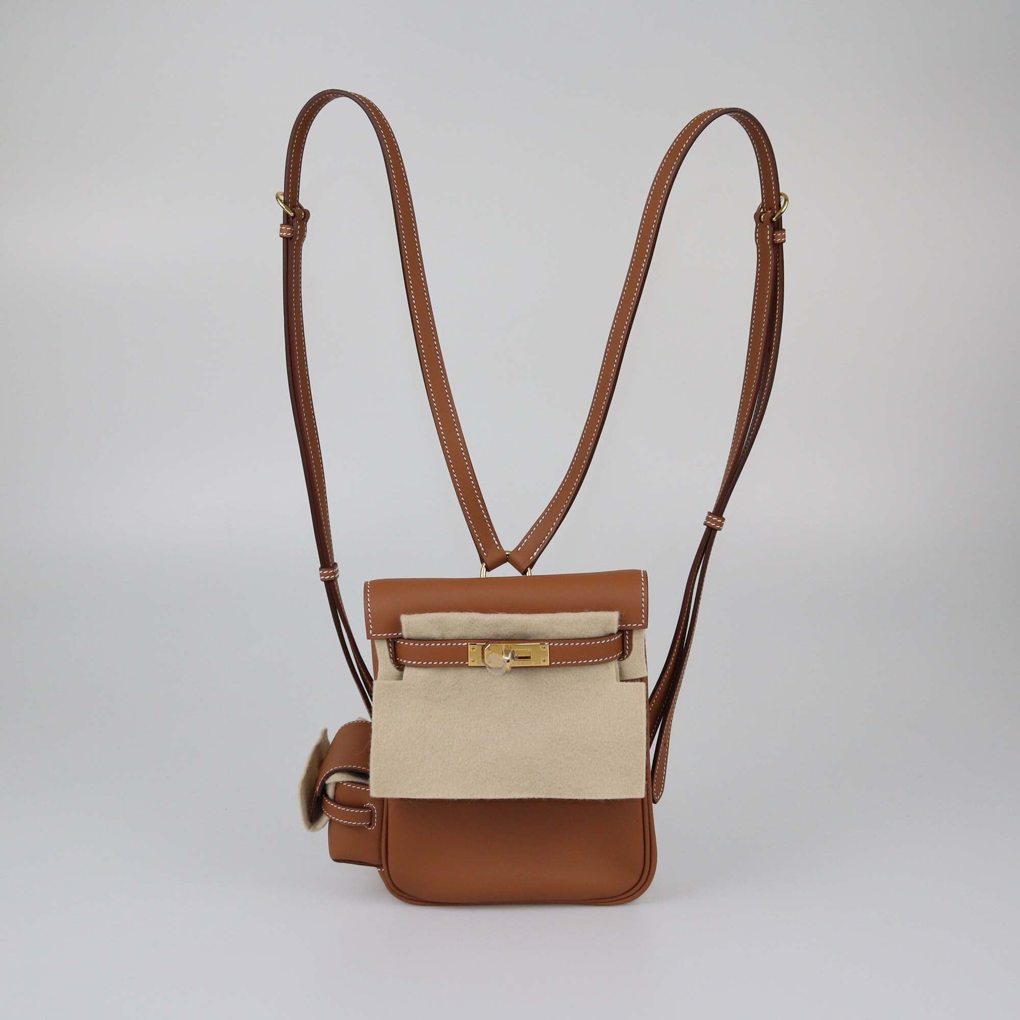 Hermes Gold Swift Mini Kelly Jump Backpack Womens Hermes