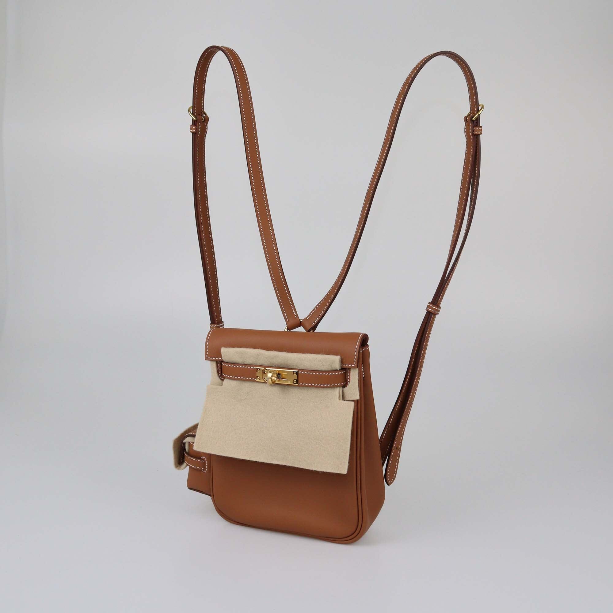 Hermes Gold Swift Mini Kelly Jump Backpack Womens Hermes