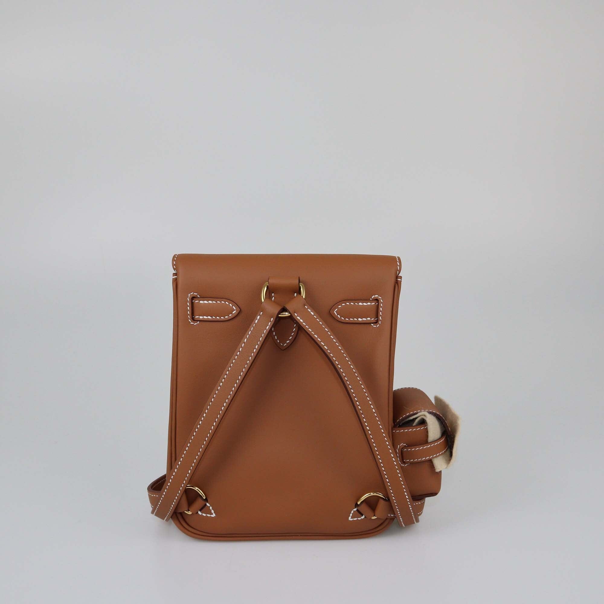 Hermes Gold Swift Mini Kelly Jump Backpack Womens Hermes