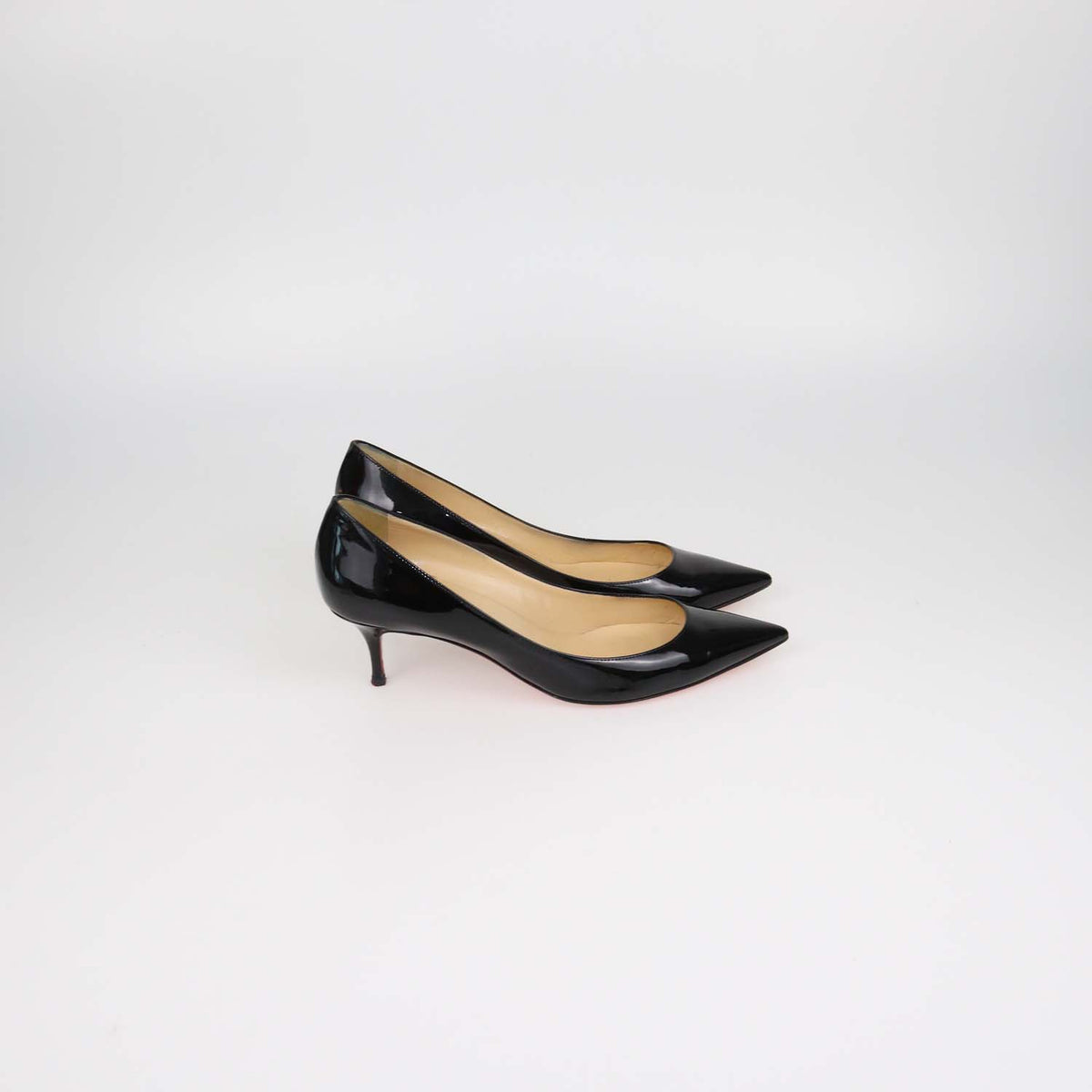 Christian Louboutin Black Patent Leather Corneille Pumps