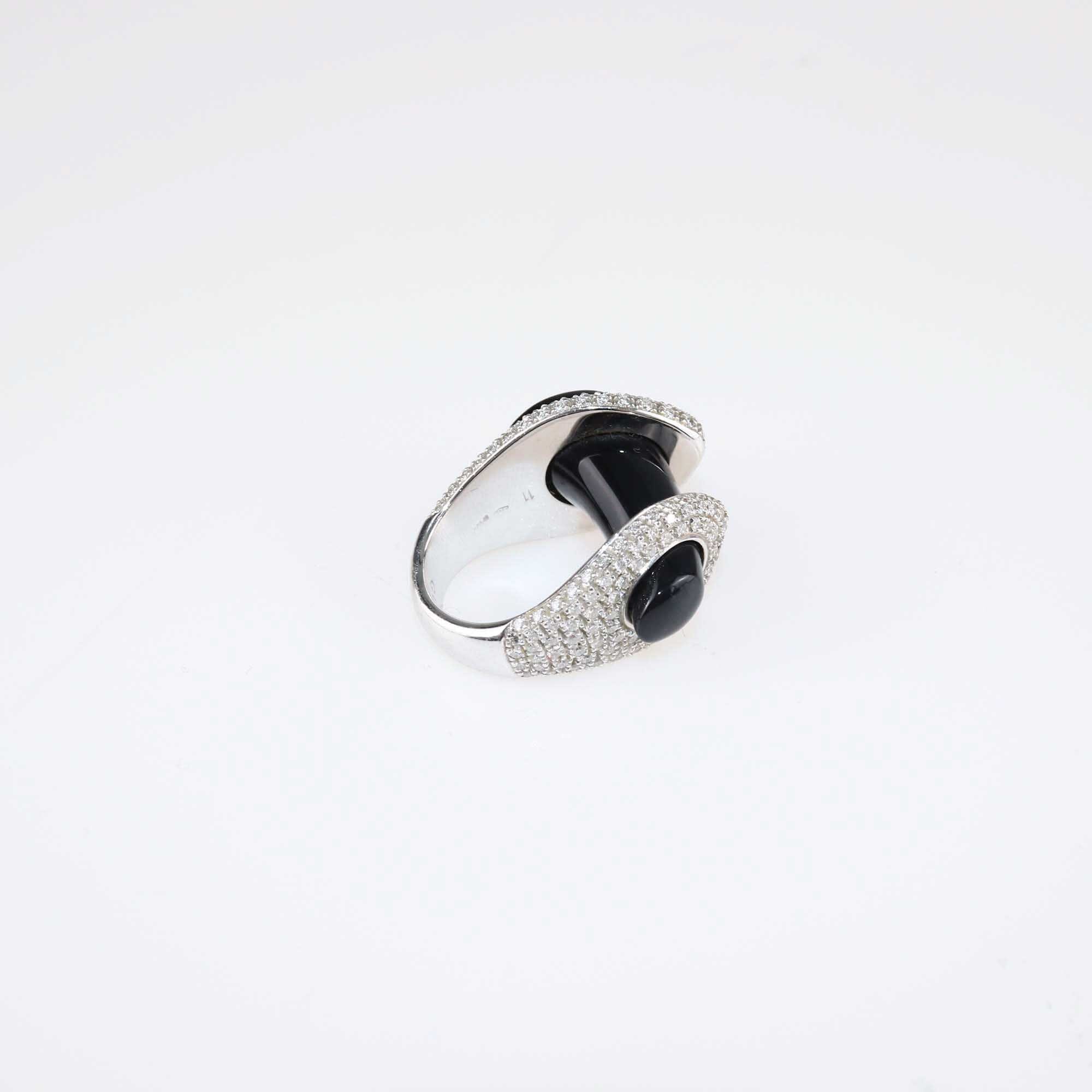 Gucci White Gold Onyx & Diamond Pavé Horsebit Ring & Necklace Fine Jewellery Gucci