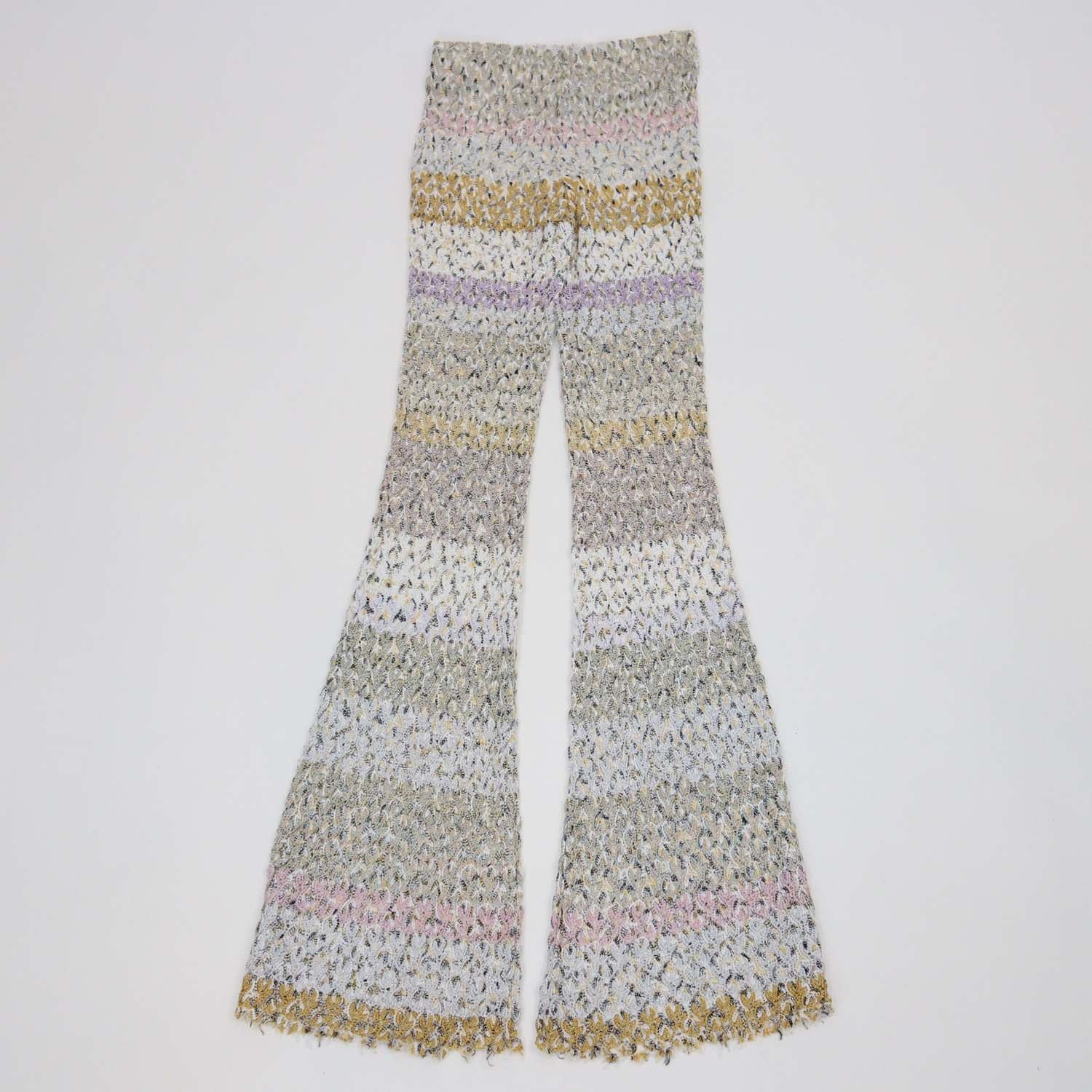Missoni Multicolor Viscose Striped Metallic Trouser