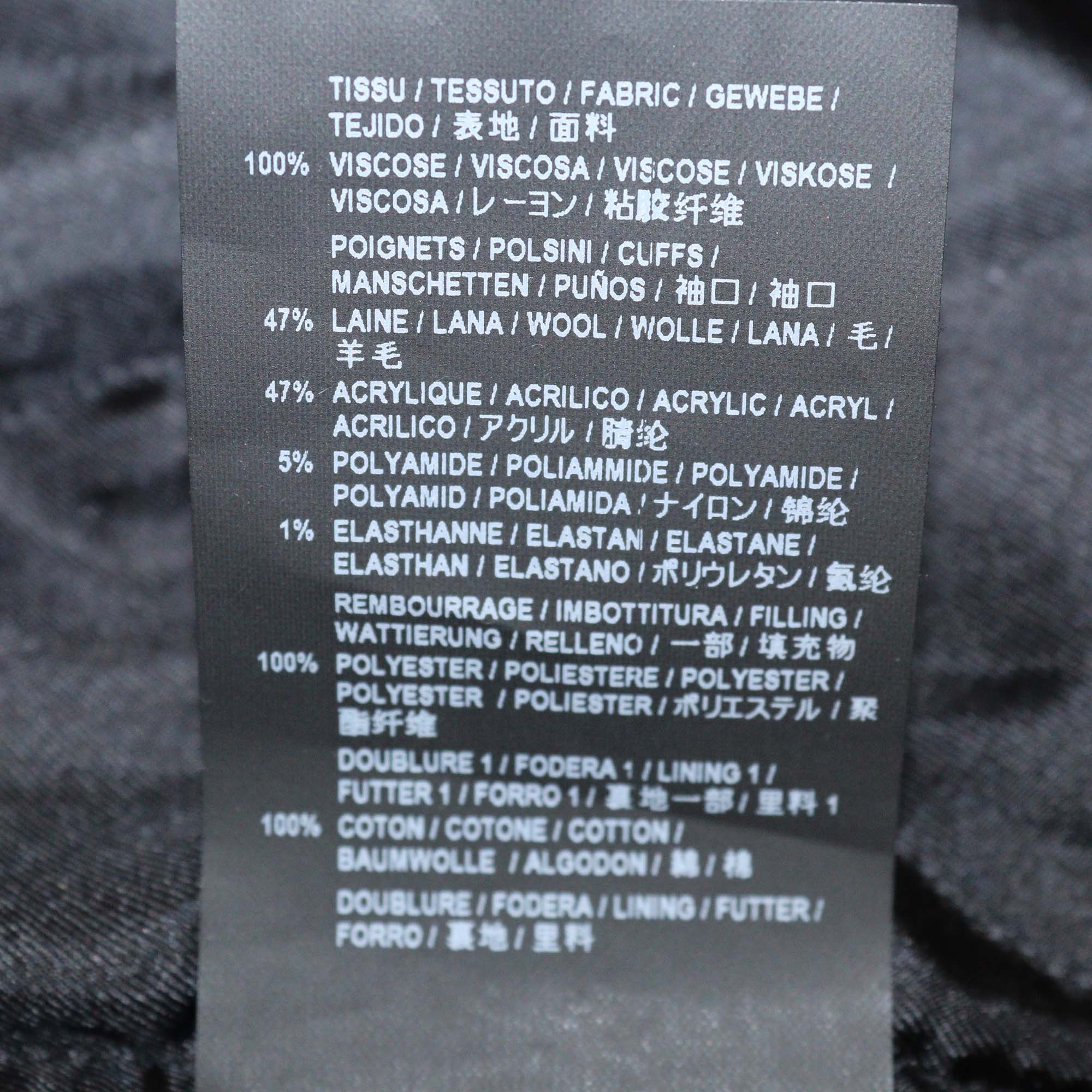 Saint Laurent Pink/Black Viscose Schott Varsity Jacket