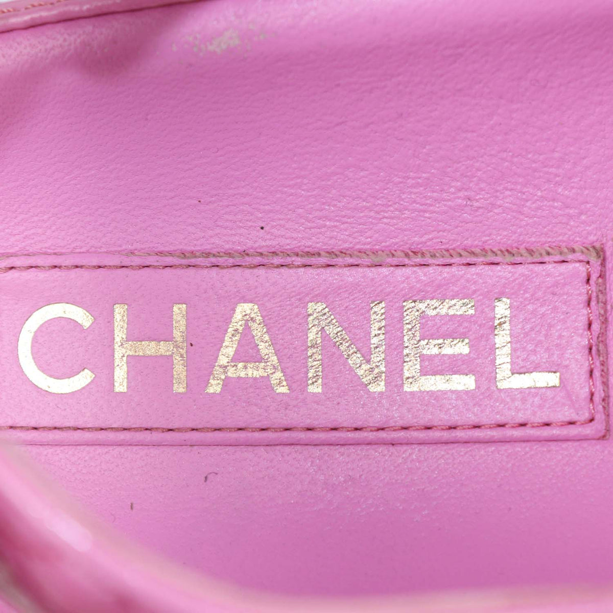 Chanel Pink Quilted Patent Leather Dad Flat Sandals