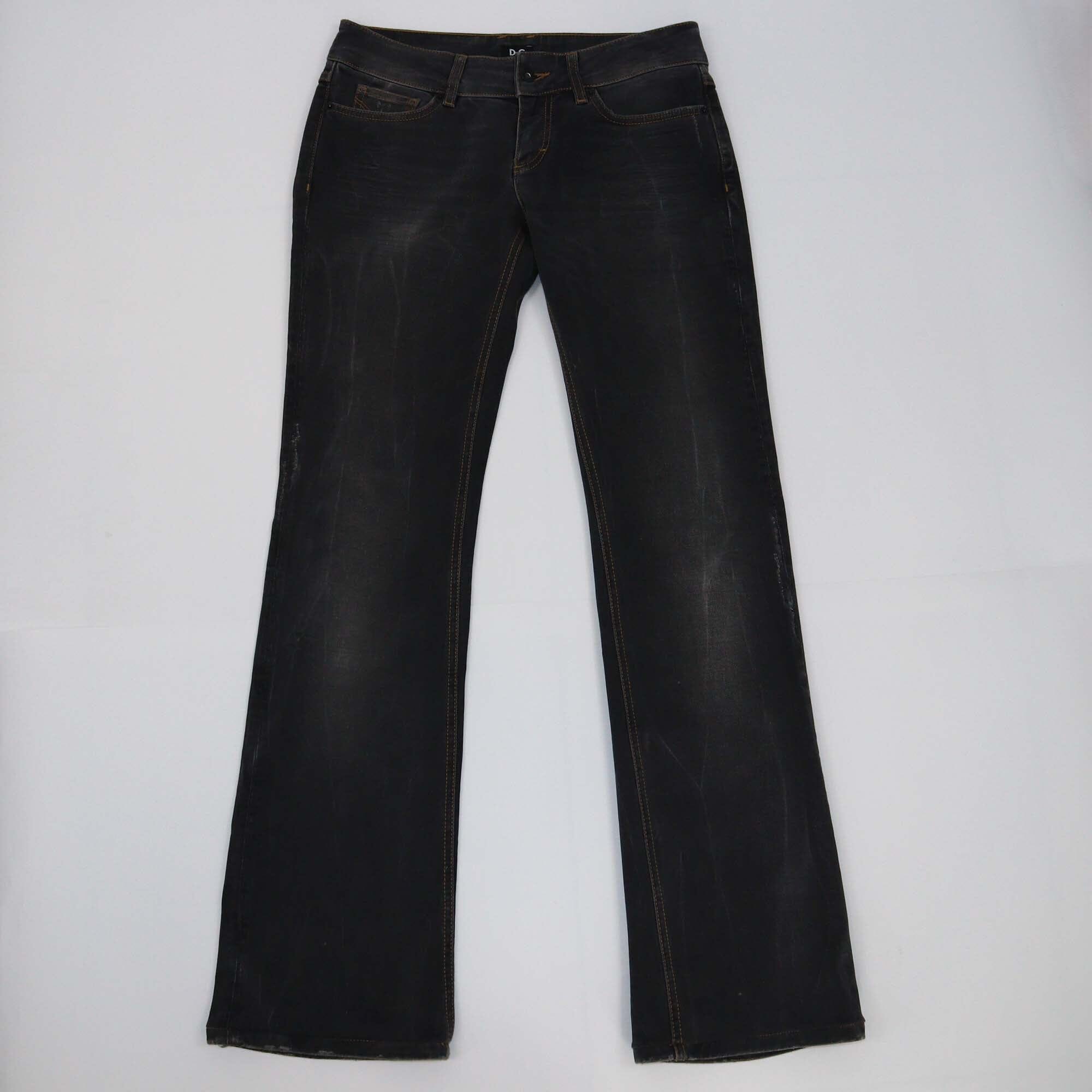 D&G Black Boot Cut Pants Womens D&G