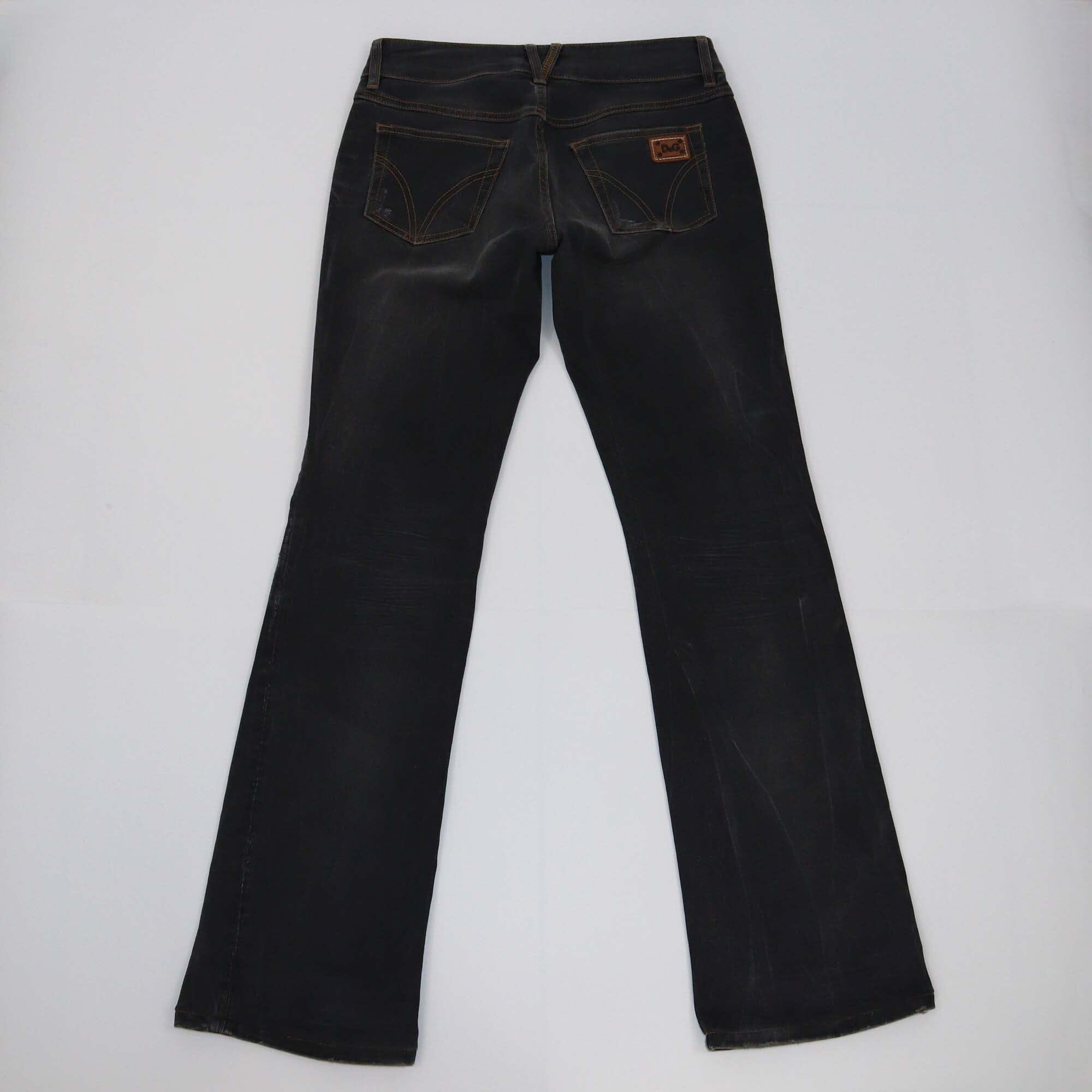 D&G Black Boot Cut Pants Womens D&G